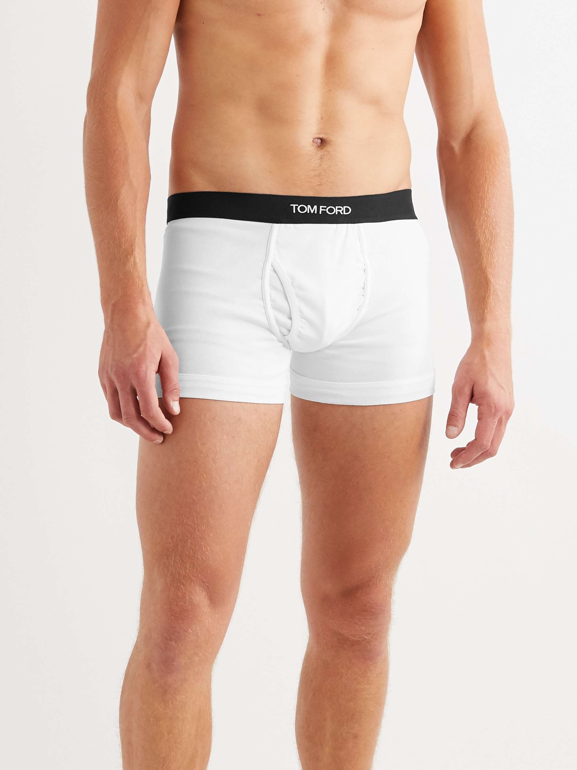 Two-Pack Stretch-Cotton Boxer Briefs view