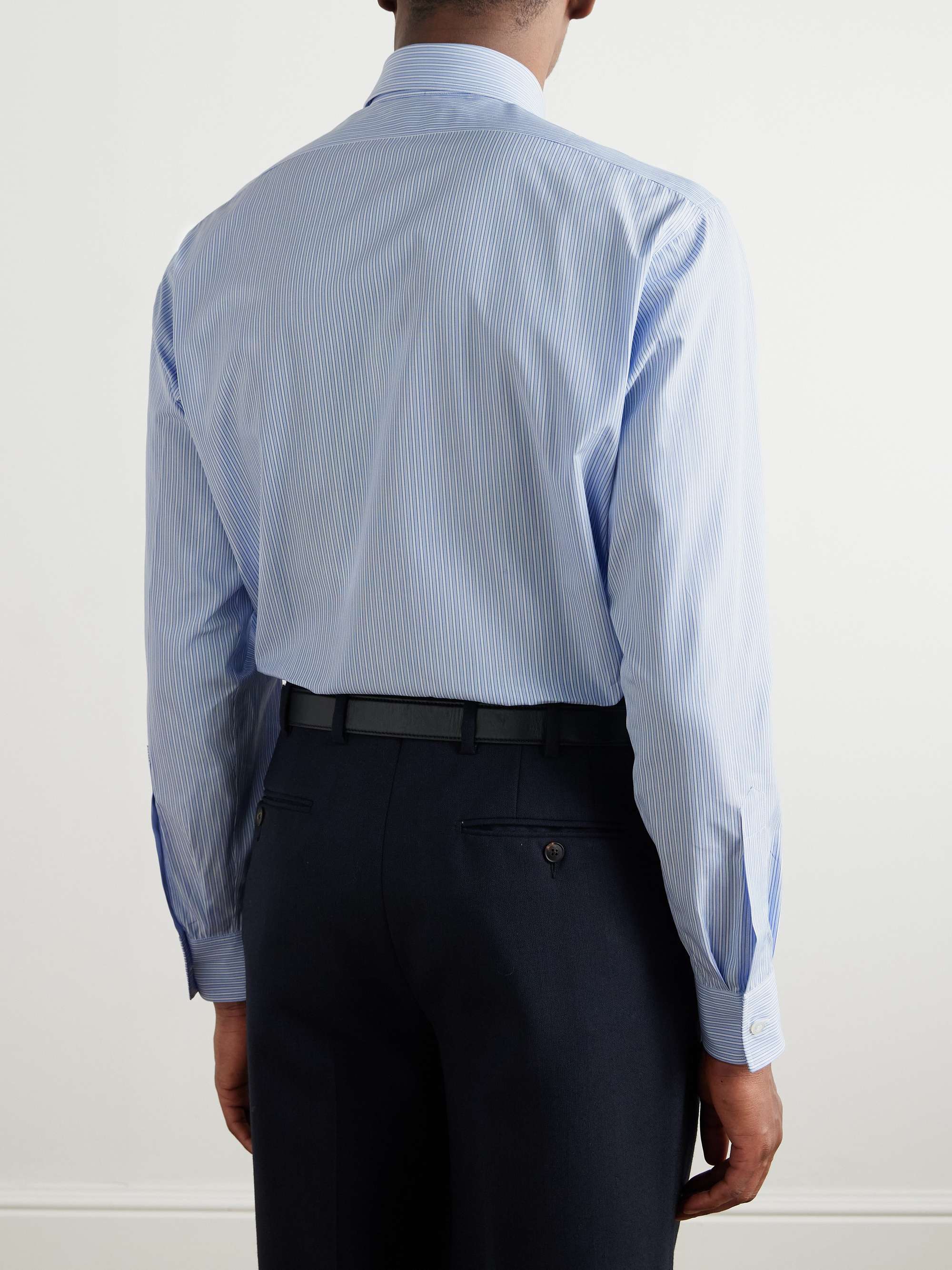 Striped Cotton-Poplin Shirt view