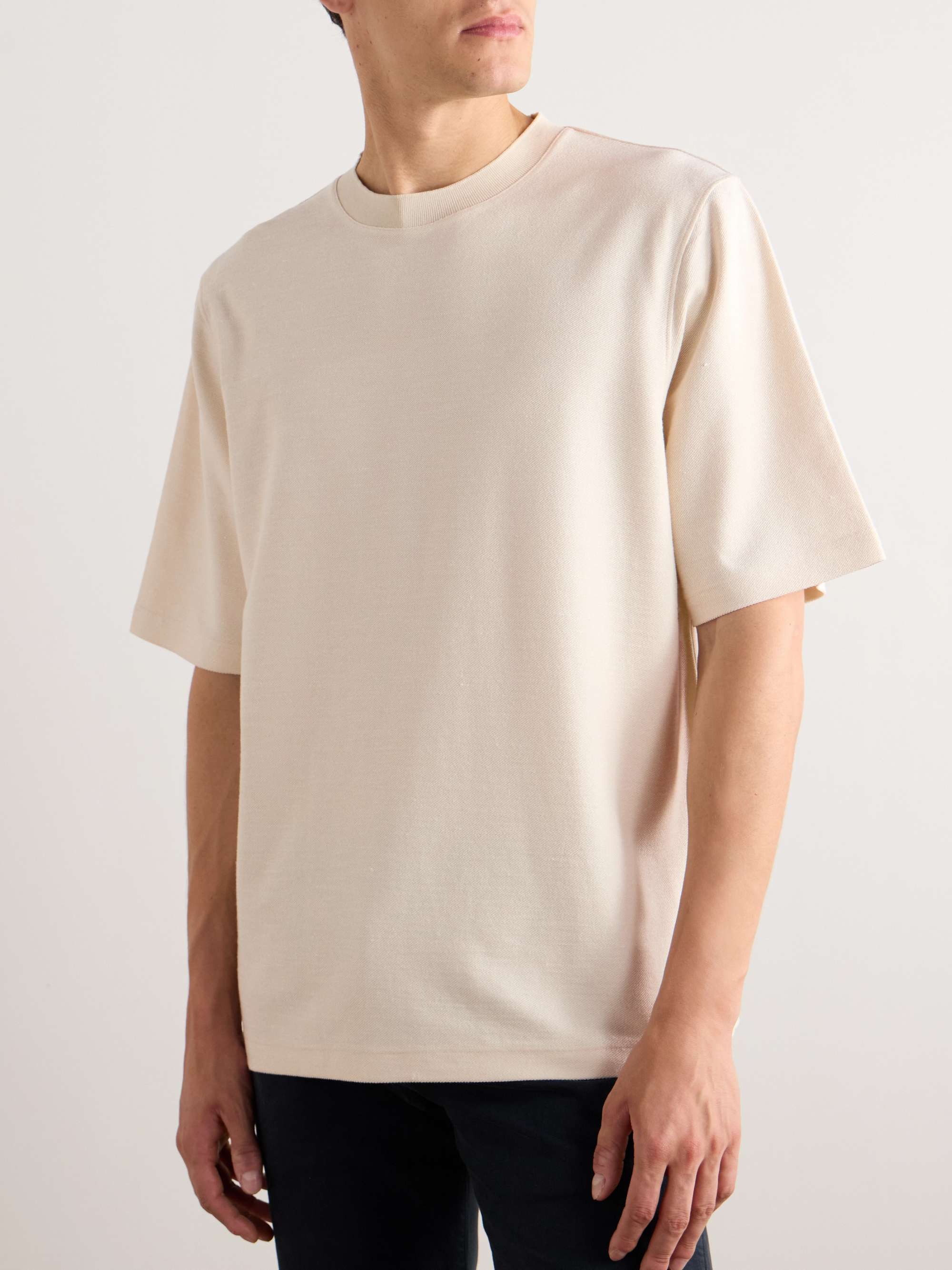 Quarna Silk-Blend Twill T-Shirt view