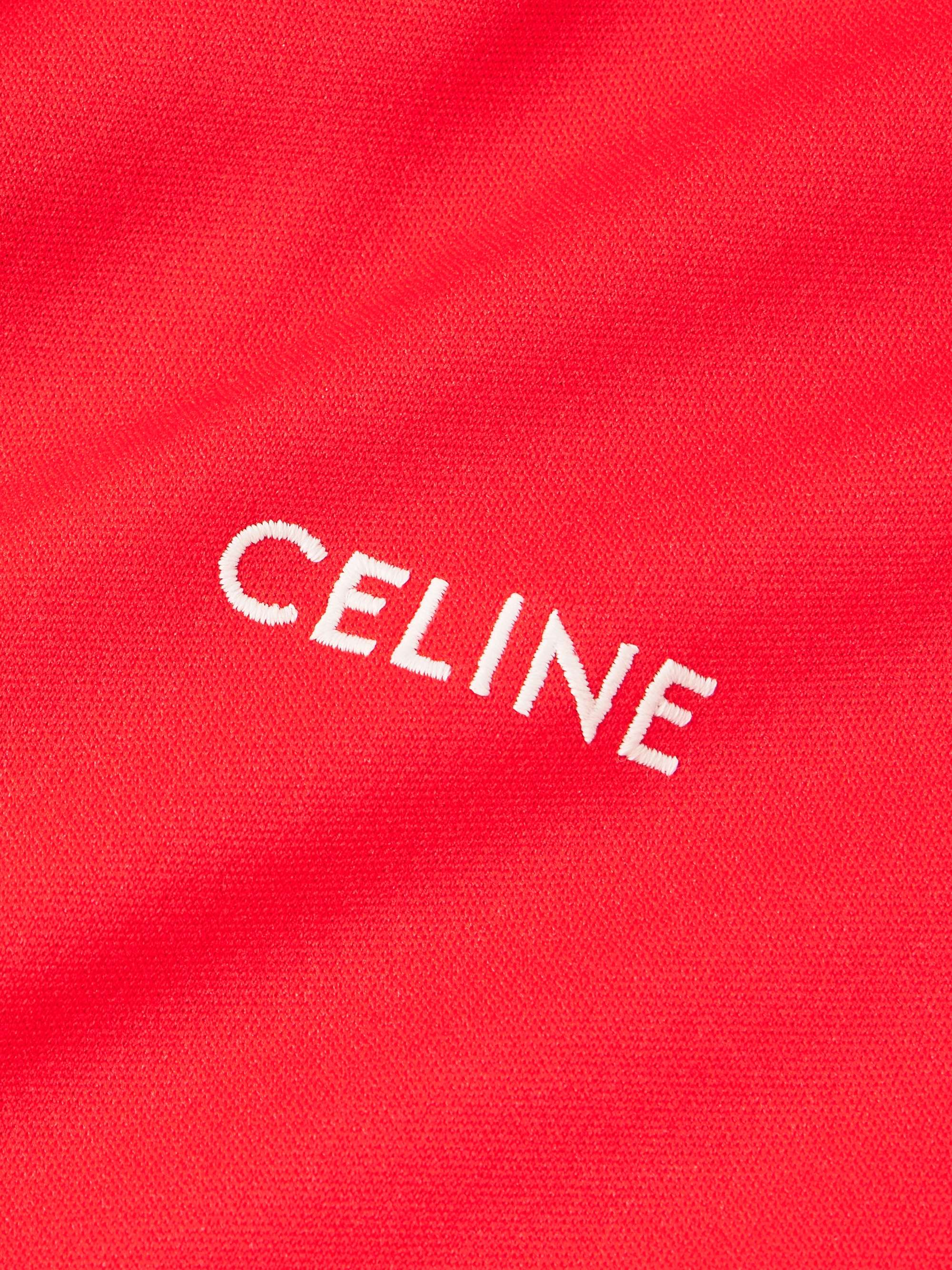 Logo-Embroidered Striped Jersey Zip-Up Hoodie view