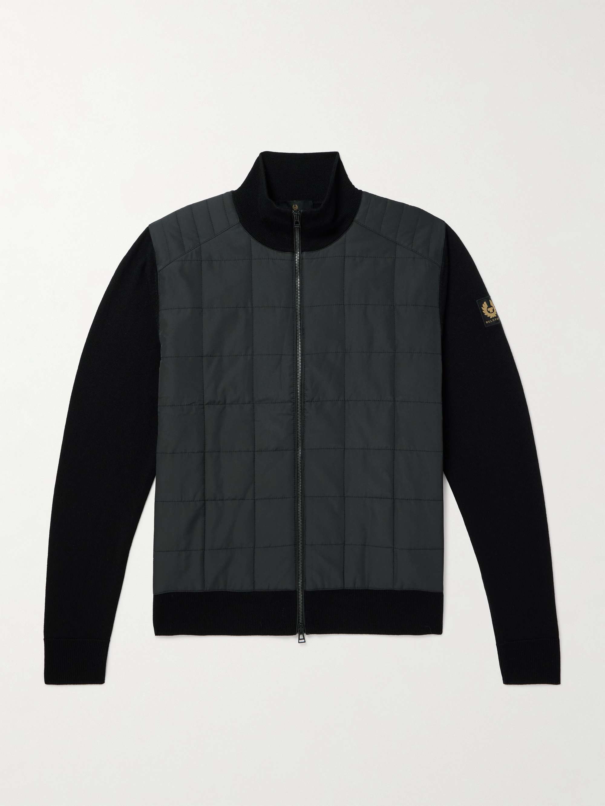Kelbrook Quilted Wool and Shell Cardigan view