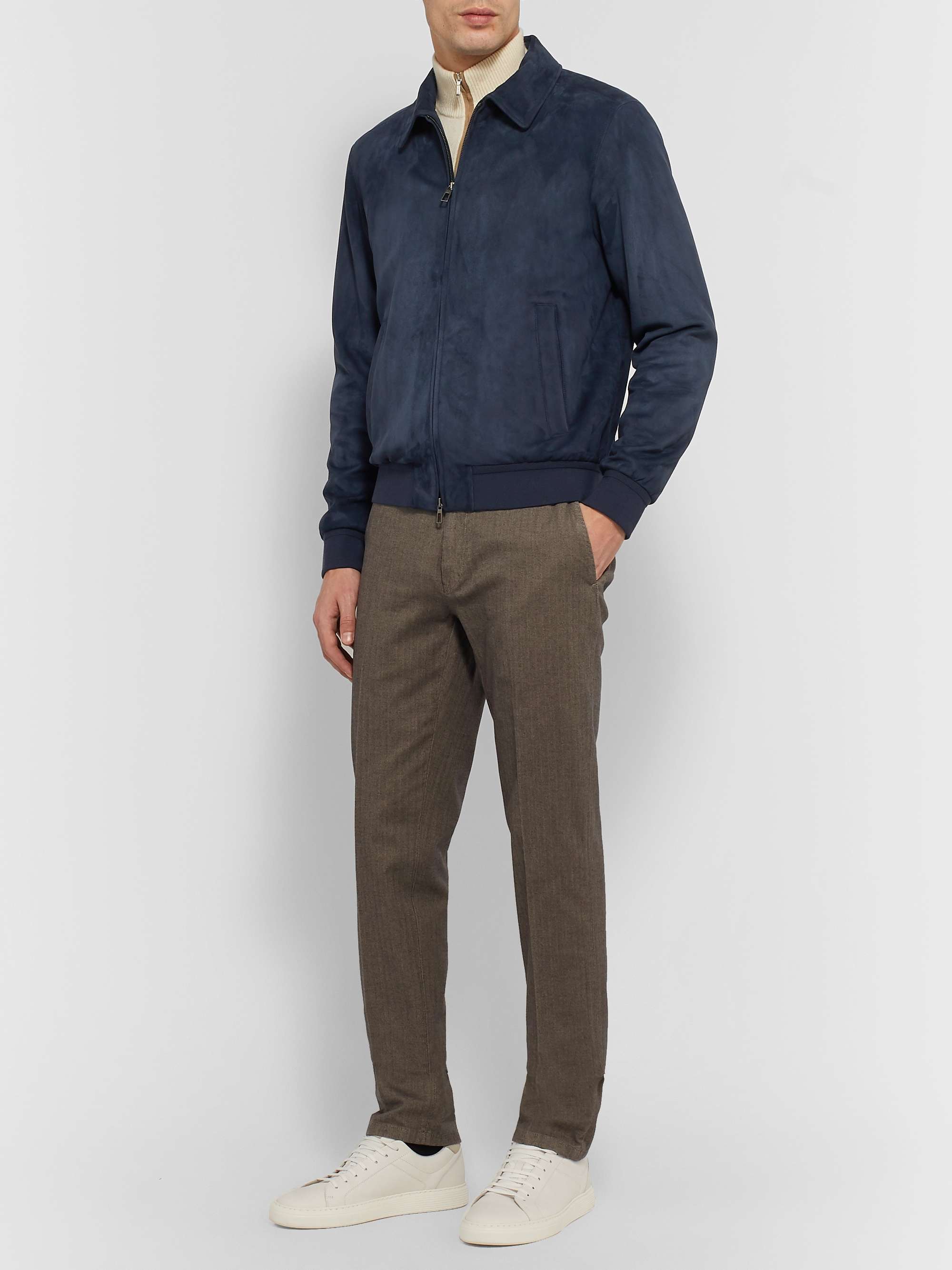 Rain System Suede Bomber Jacket view