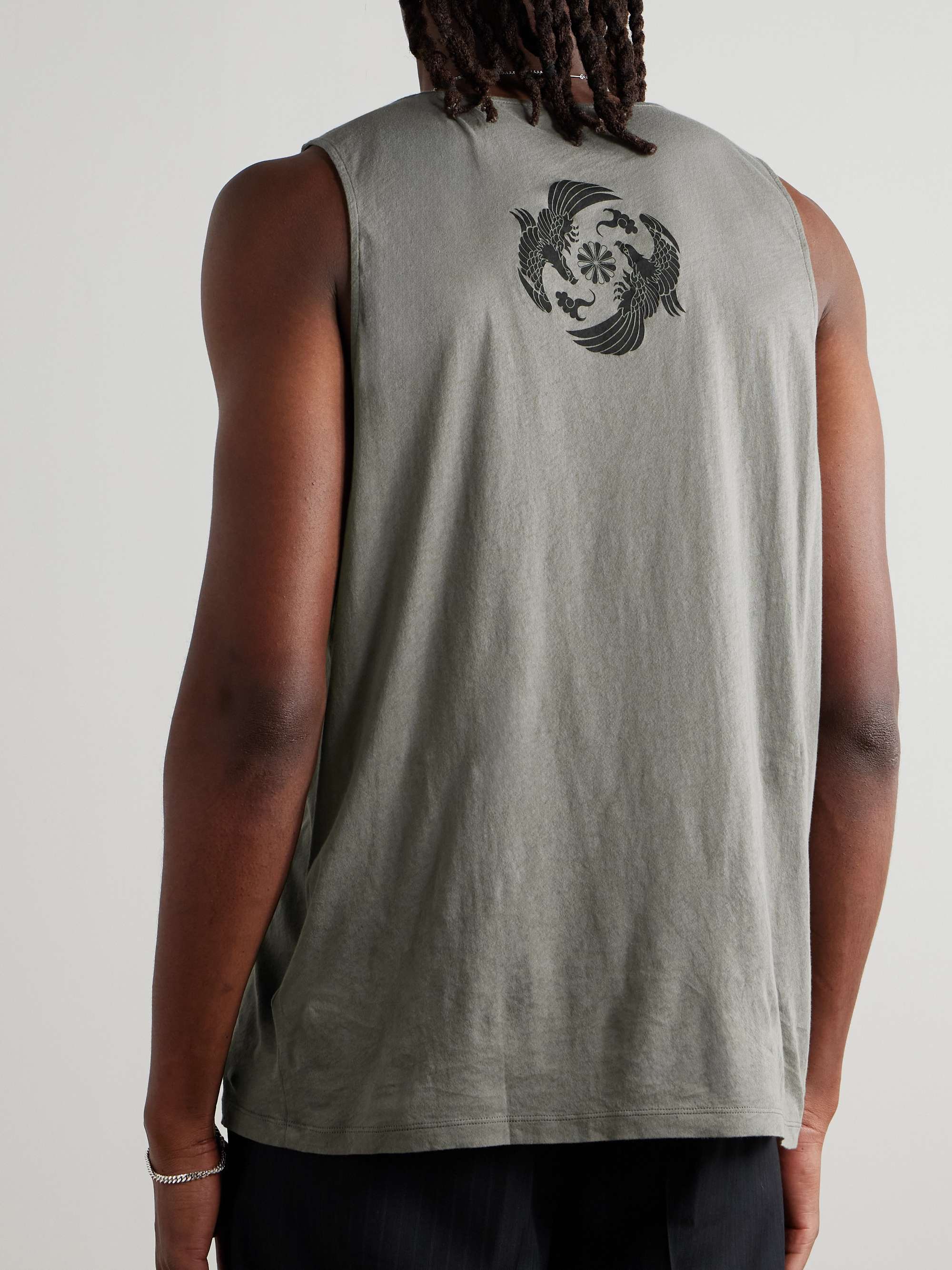 + Emporio Armani Logo-Print Cotton-Jersey Tank view