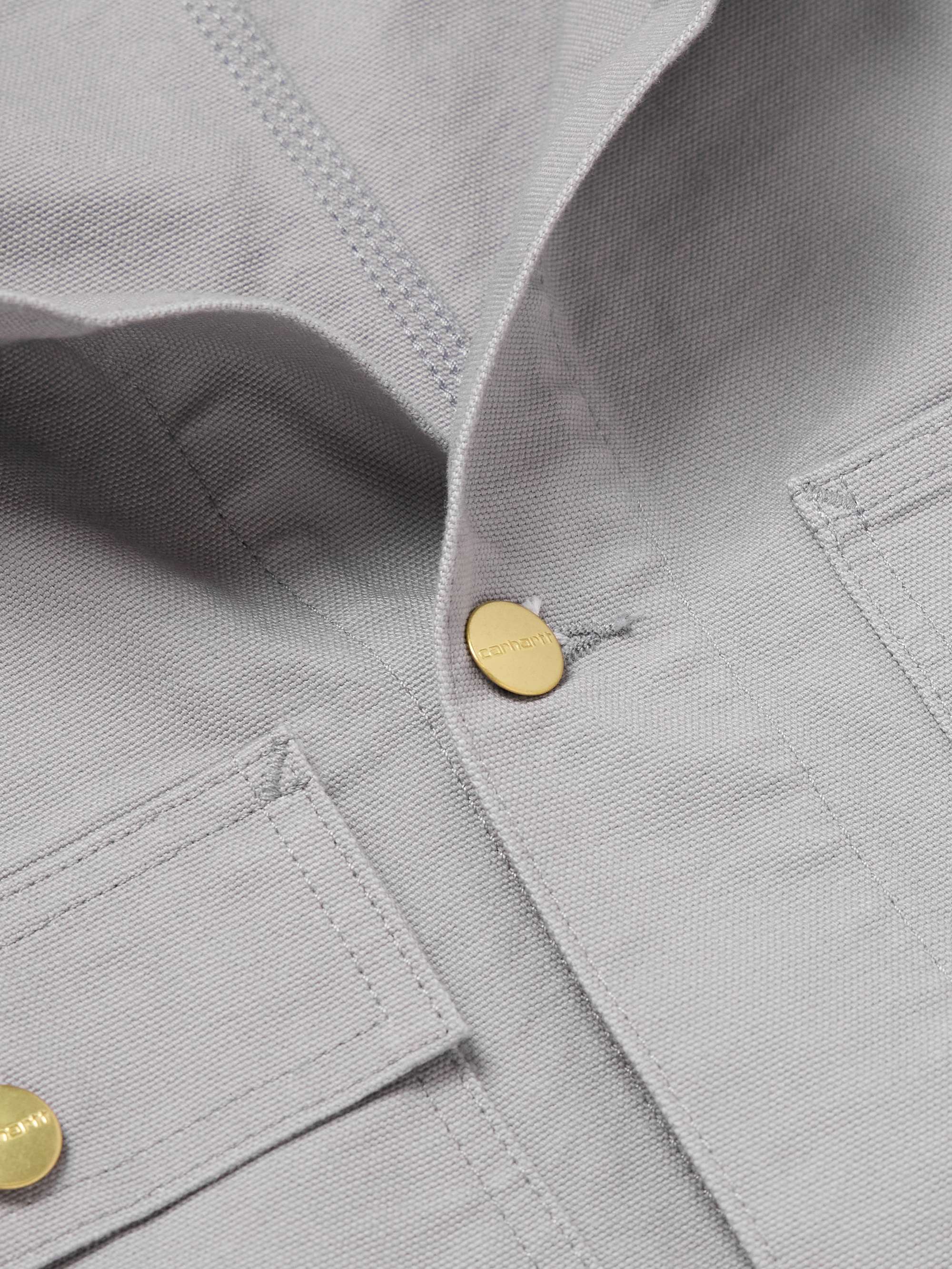 Michigan Corduroy-Trimmed Organic Cotton-Canvas Chore Jacket view
