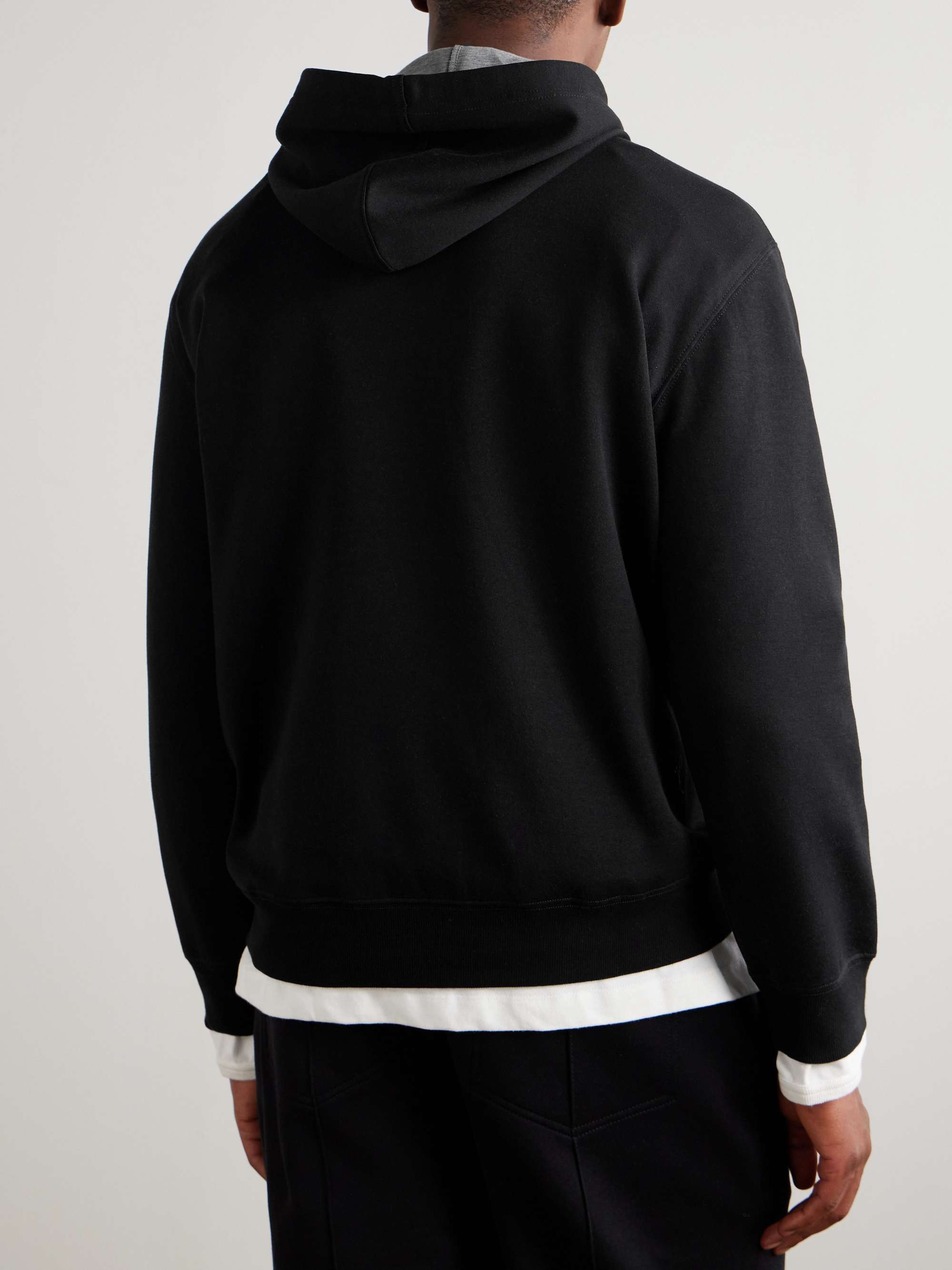 Cotton-Blend Jersey Hoodie view