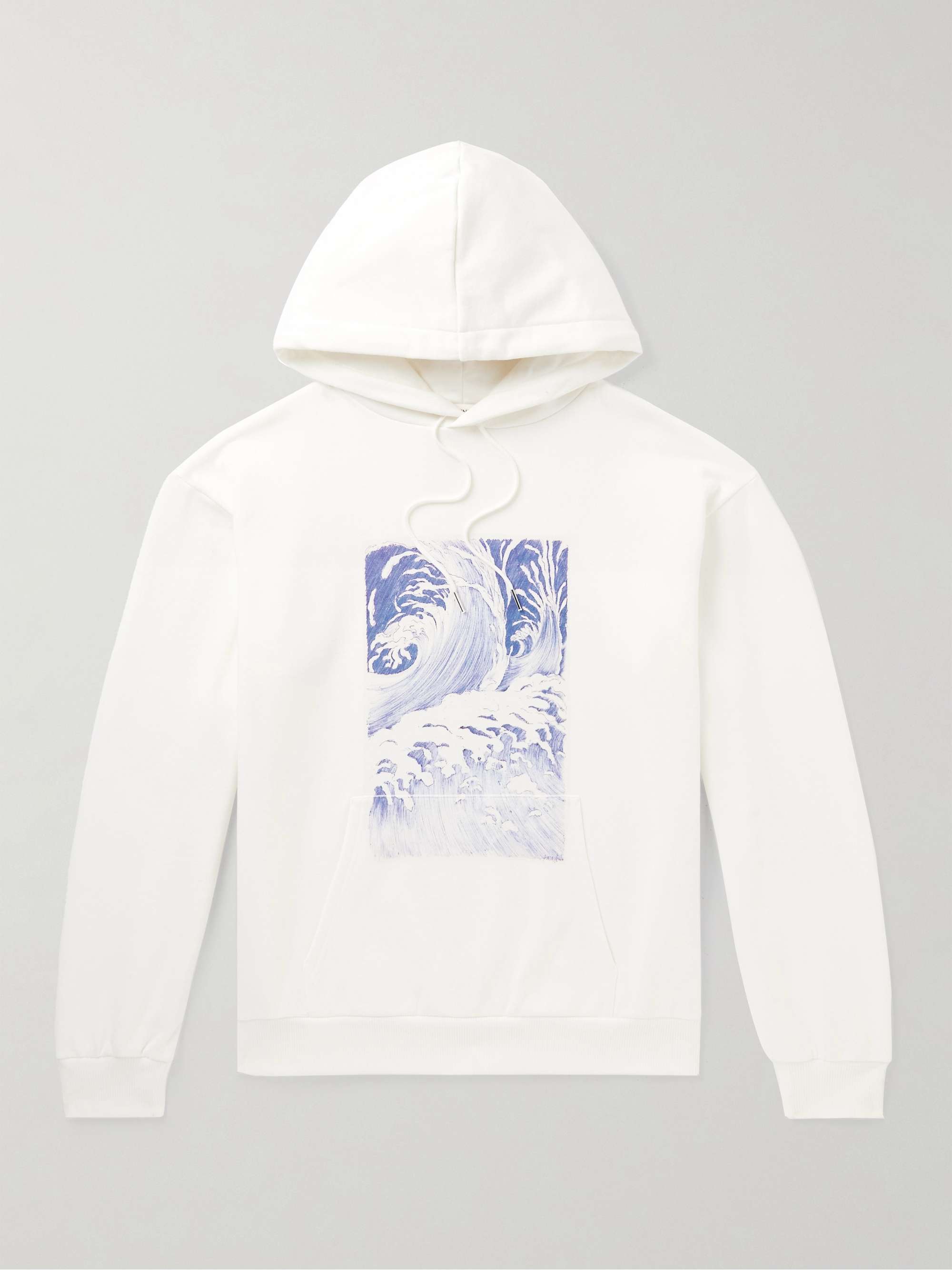 + David Weiss Printed Cotton-Jersey Hoodie view