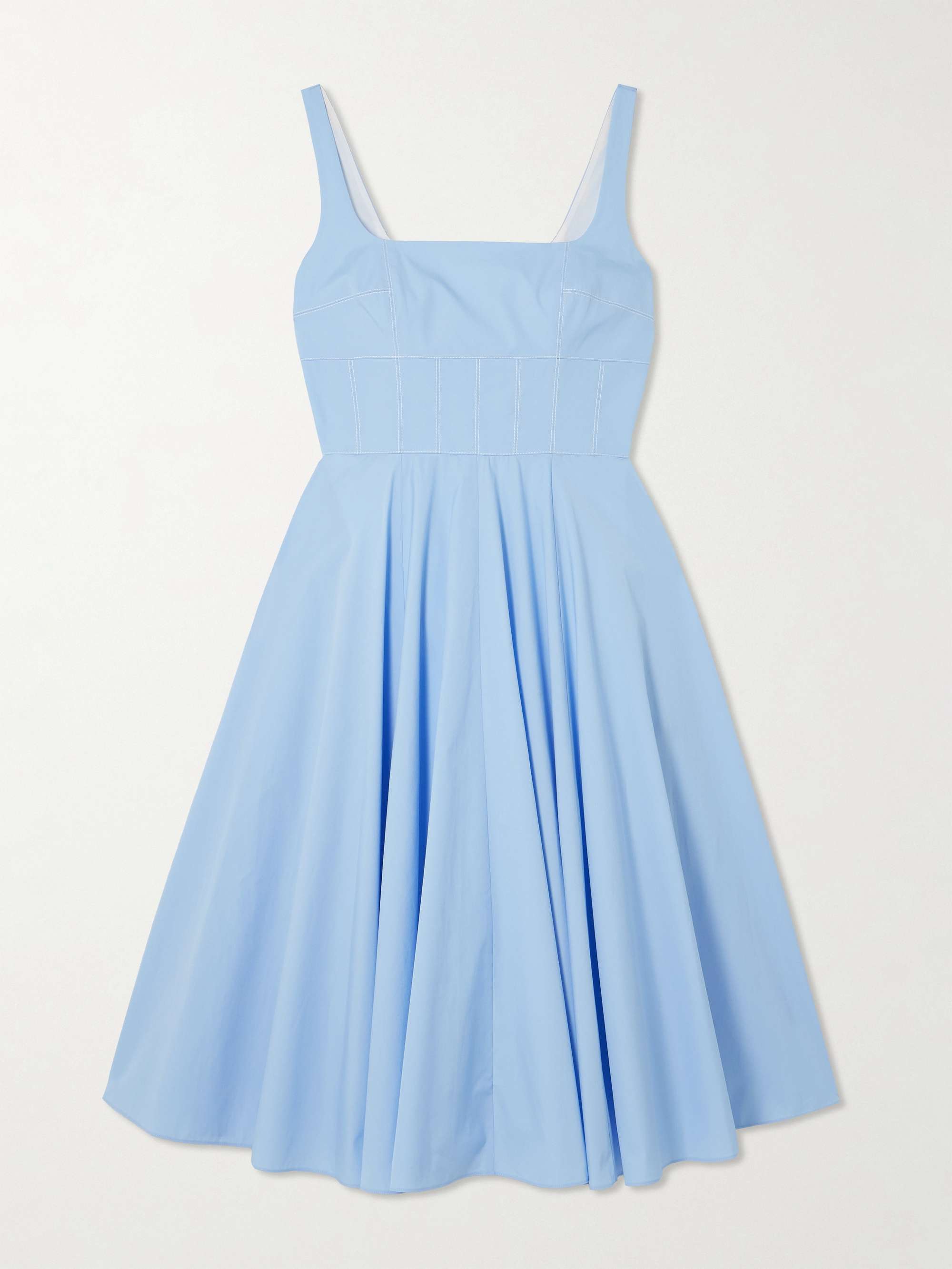 Nikush cotton-poplin midi dress view