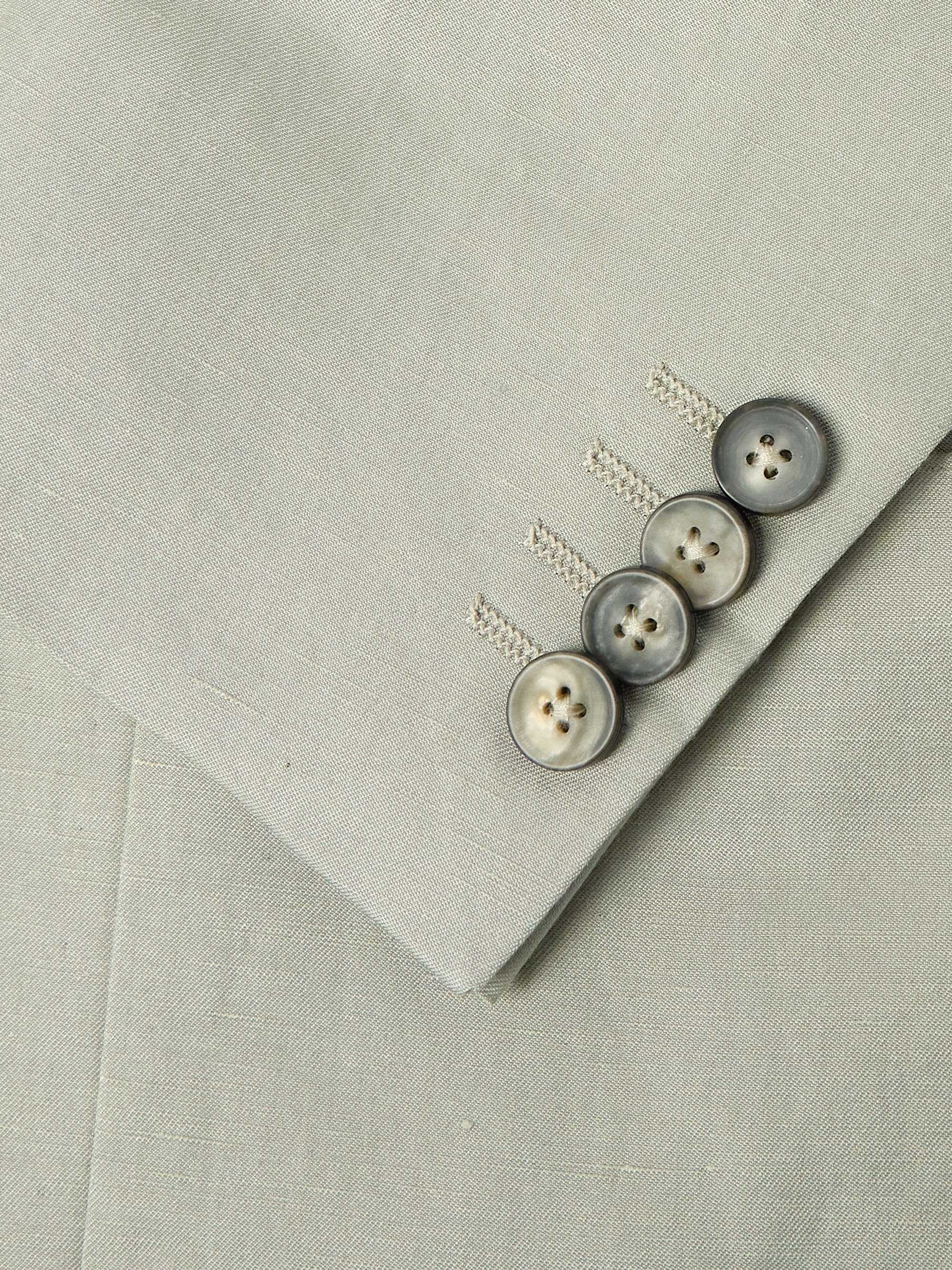 Kei Unstructured Linen and Silk-Blend Blazer view