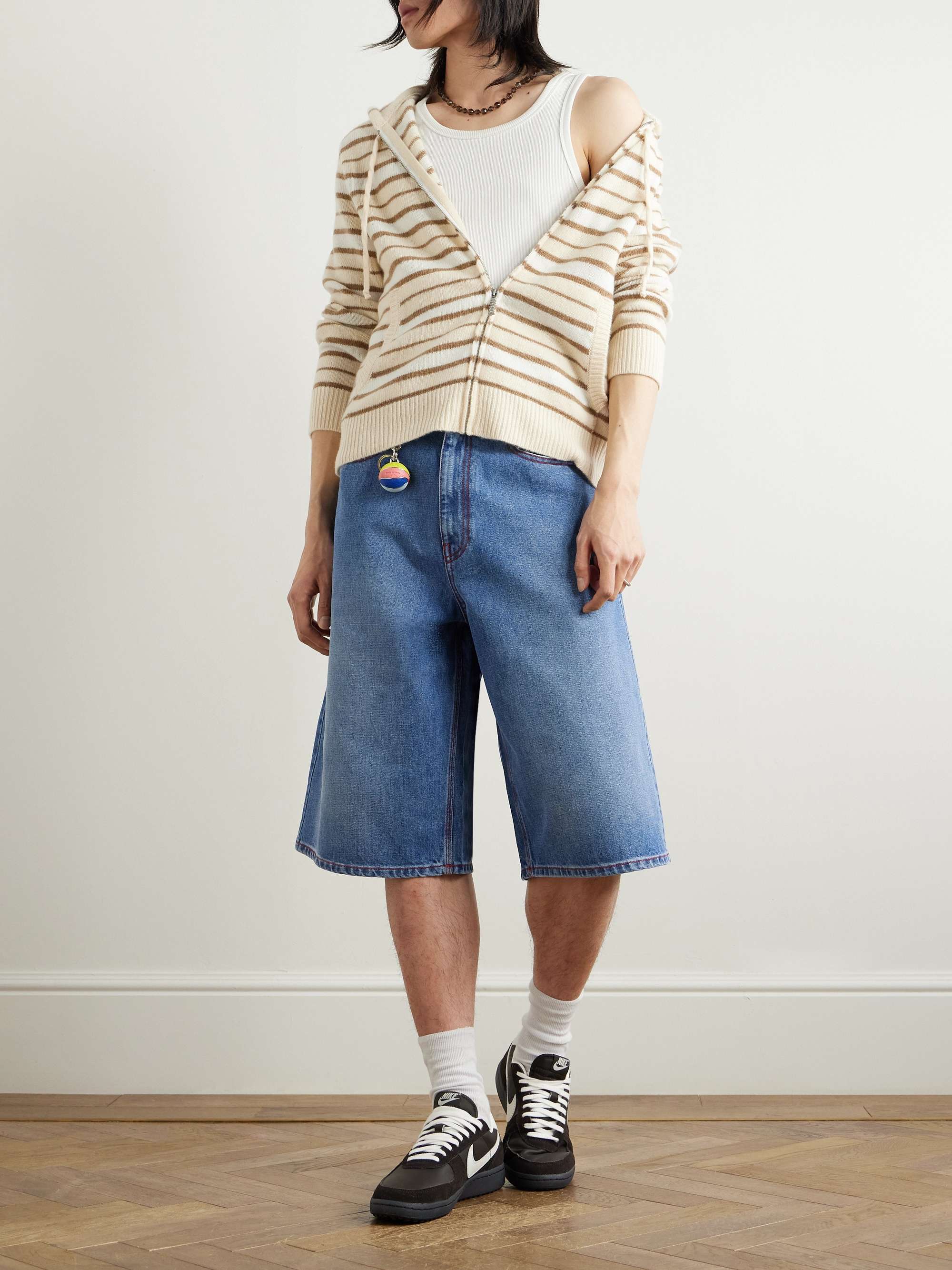 Indiana Skate Wide-Leg Denim Shorts view