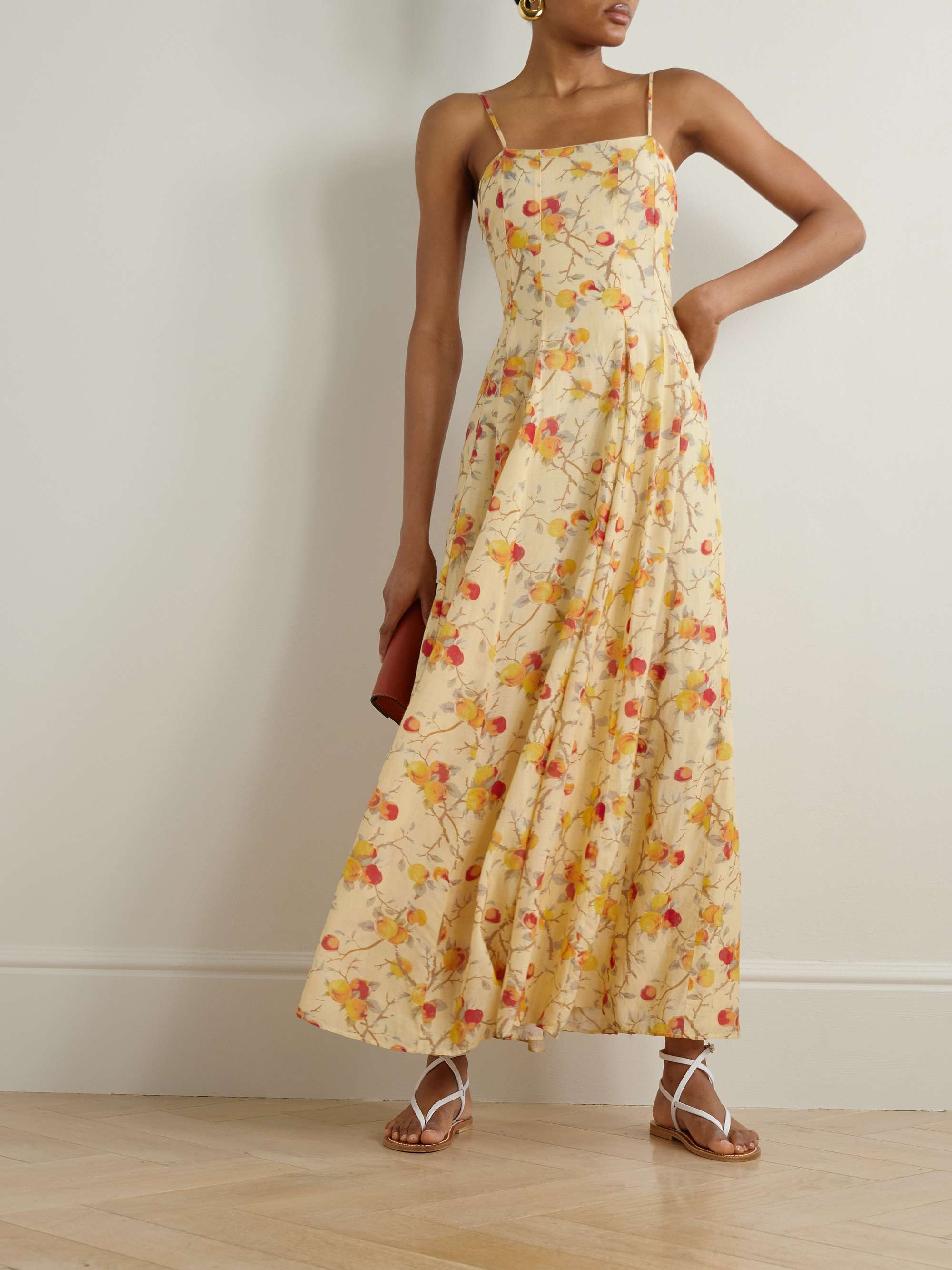 Paloma printed cotton-blend voile maxi dress view