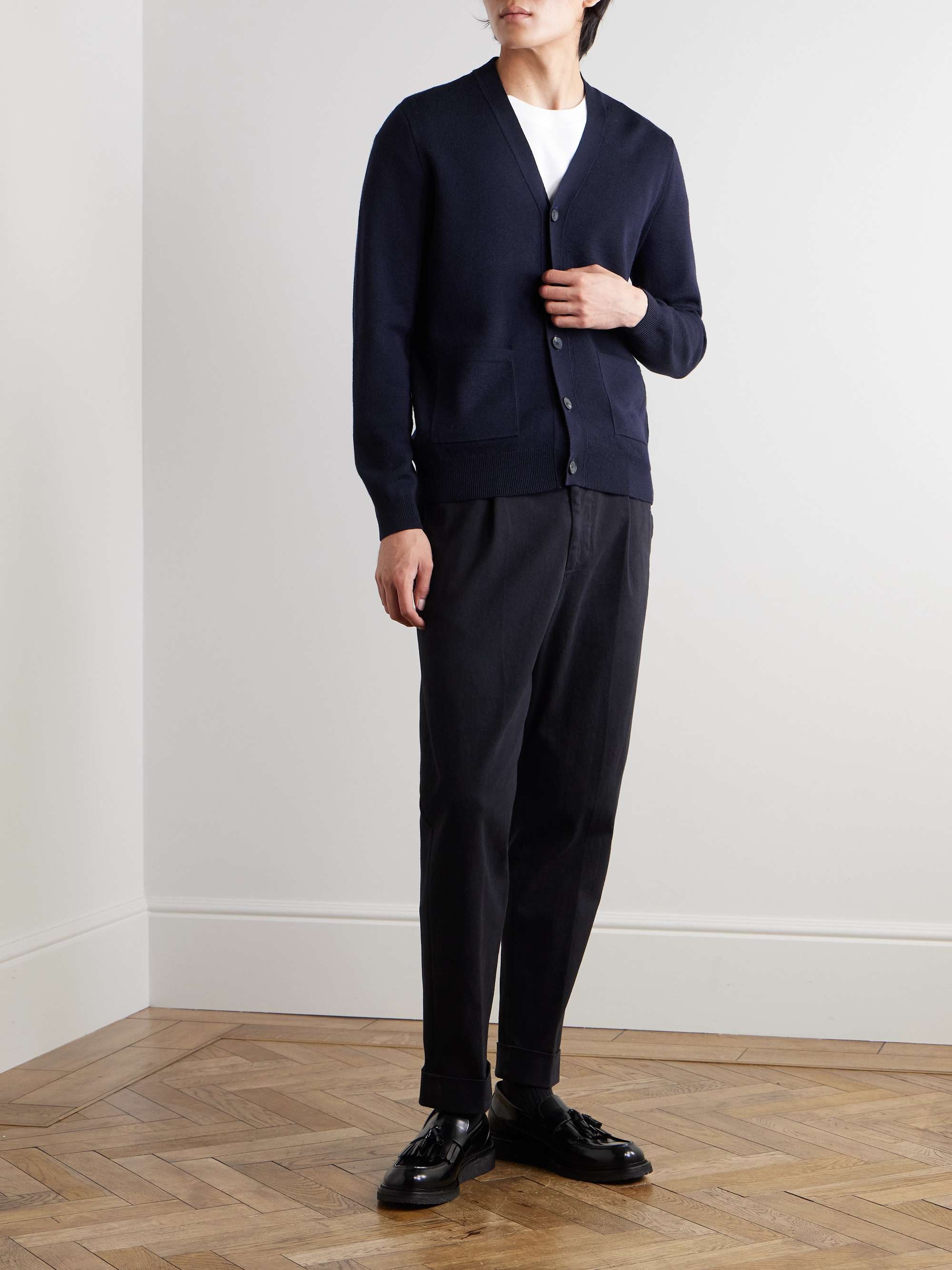 Half Milano Merino Wool Cardigan view