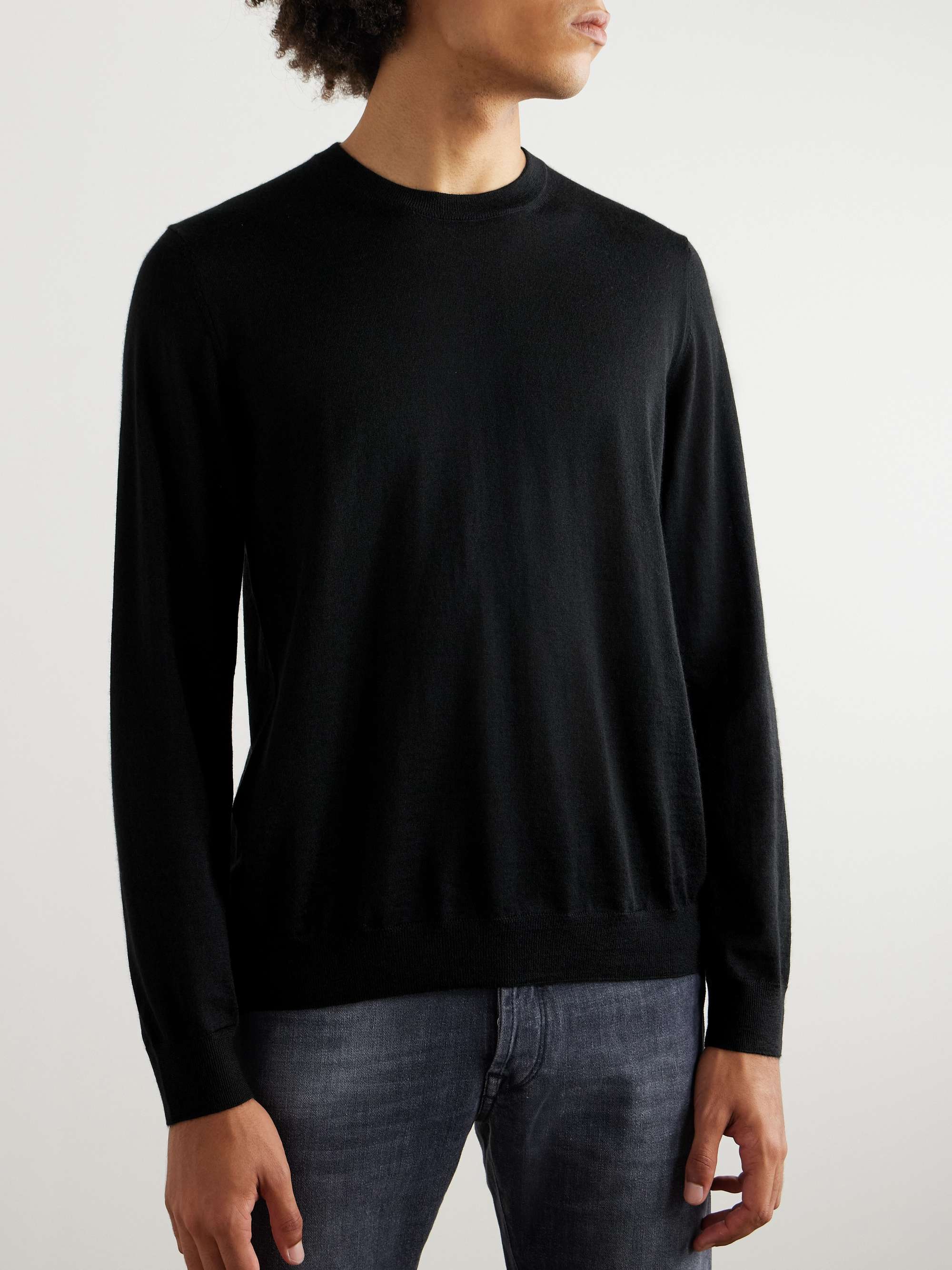 Zanone Cashmere and Silk-Blend Sweater view