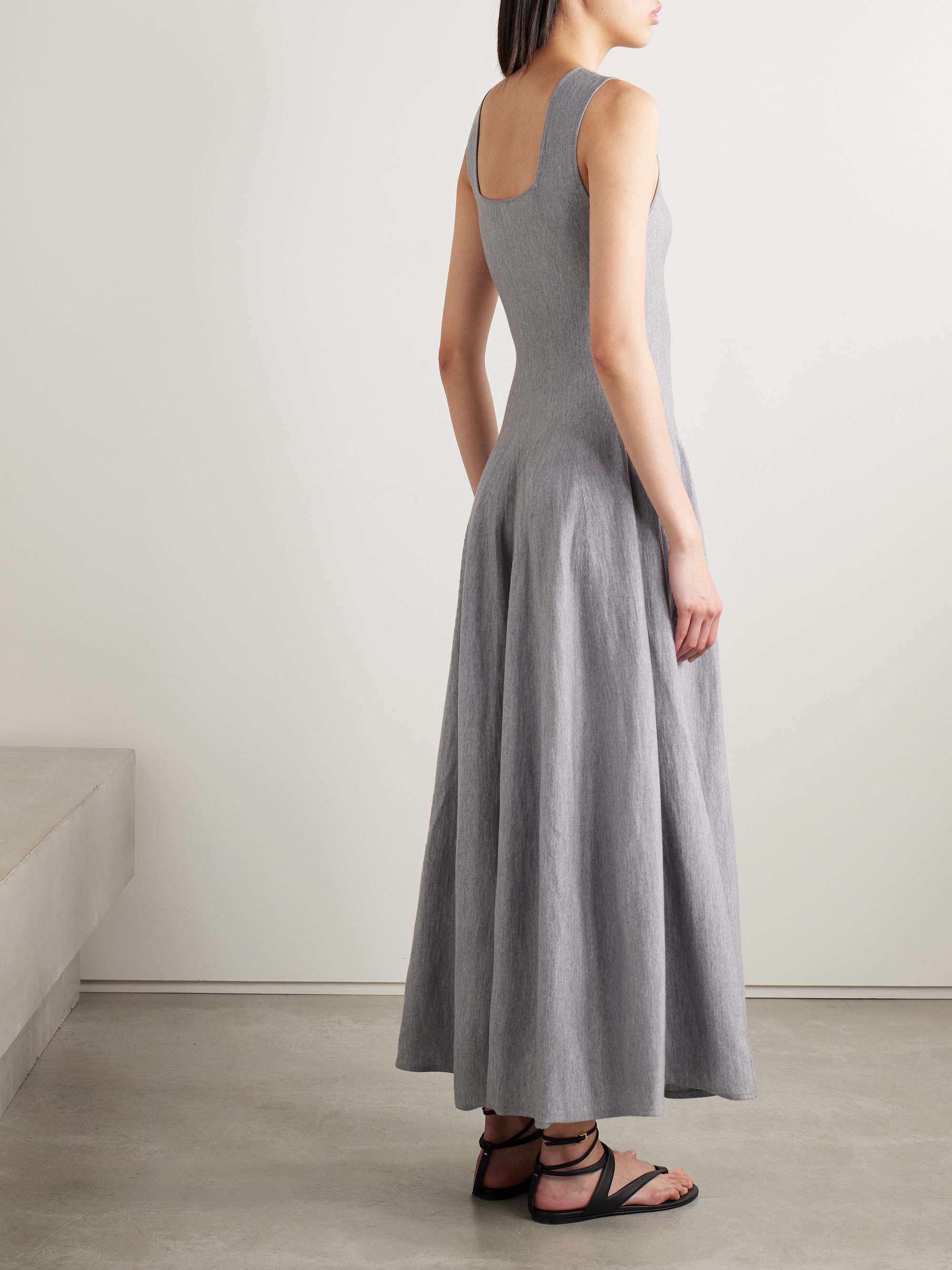 Jodie pleated wool midi dress view