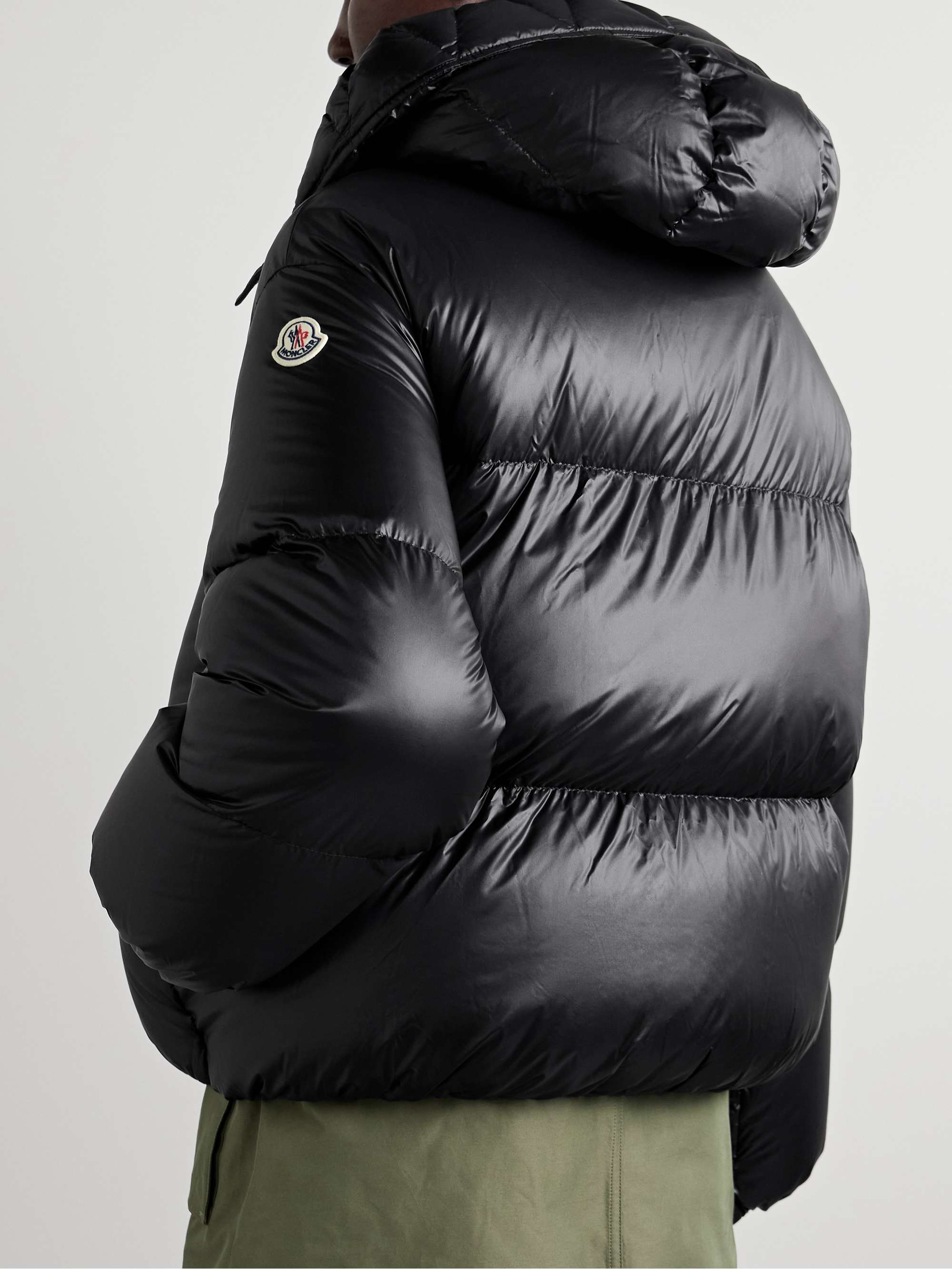 Borey hooded padded quilted shell down jacket view