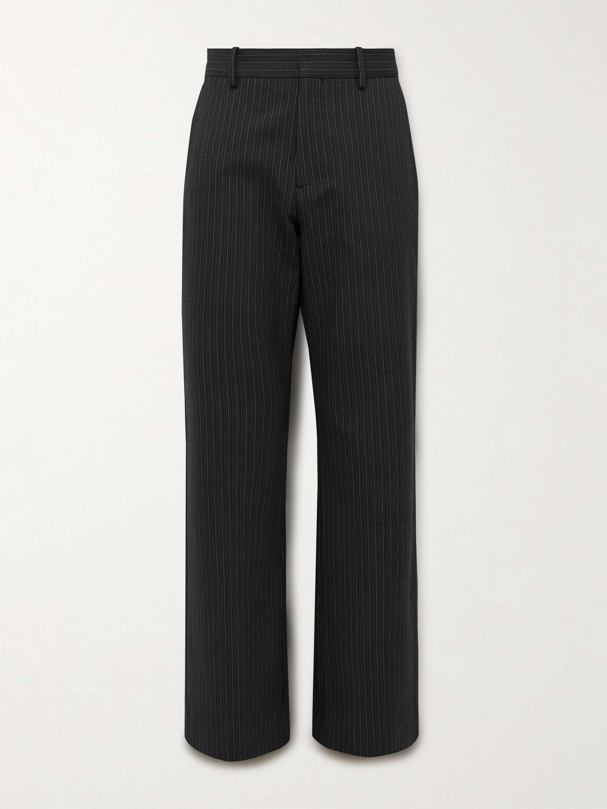 Palvin Straight-Leg Pinstriped Wool-Blend Trousers view
