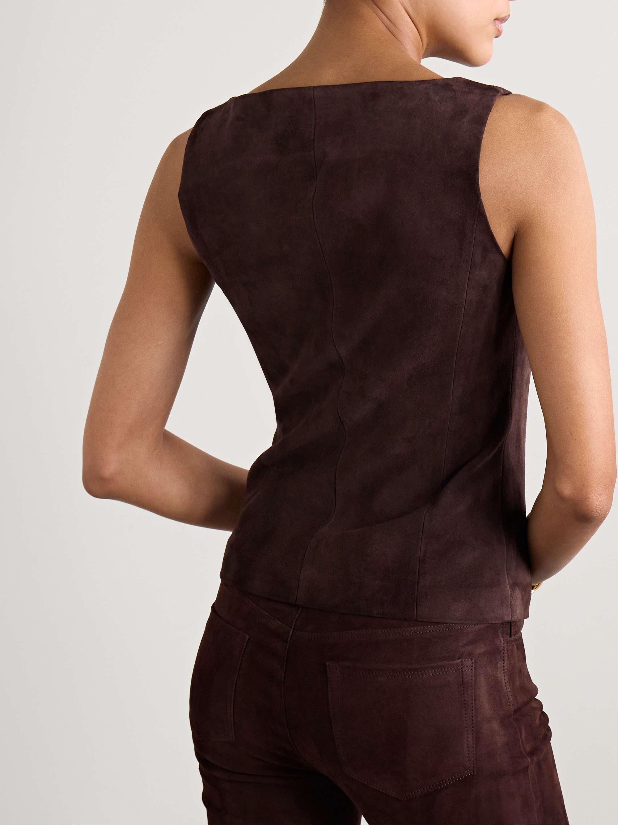 Suede vest view
