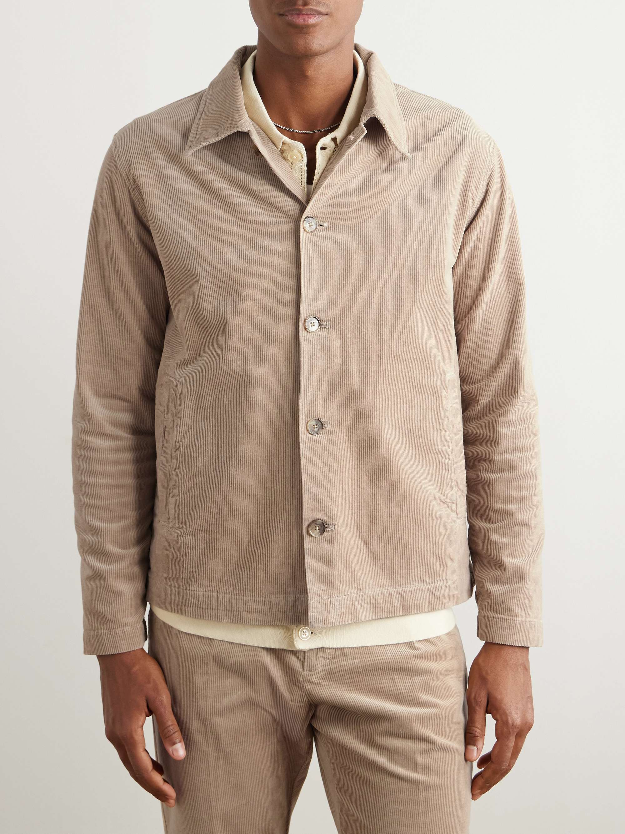 Zander Cotton-Blend Corduroy Overshirt view