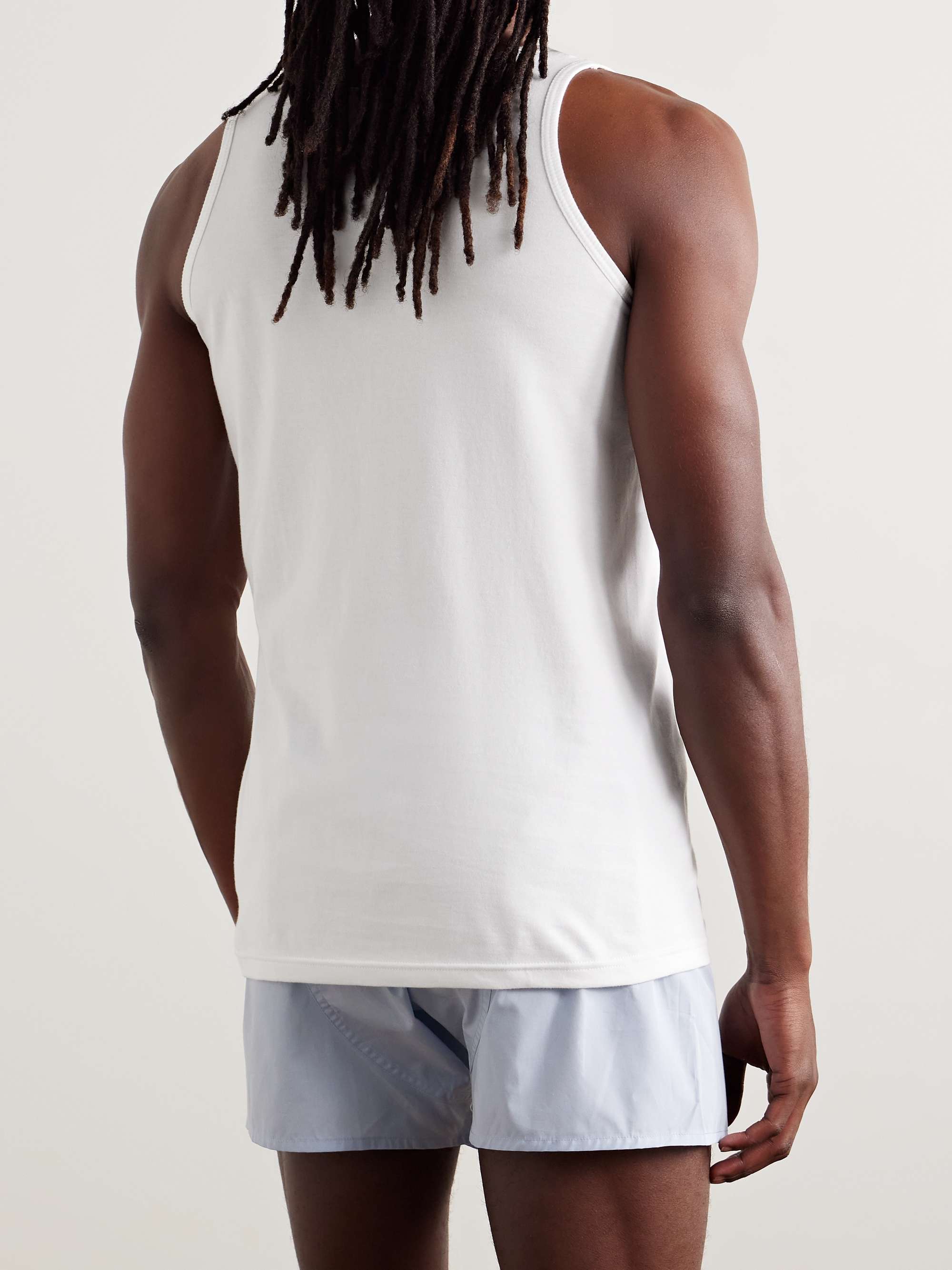 Two-Pack Slim-Fit Cotton-Jersey Tank Tops view