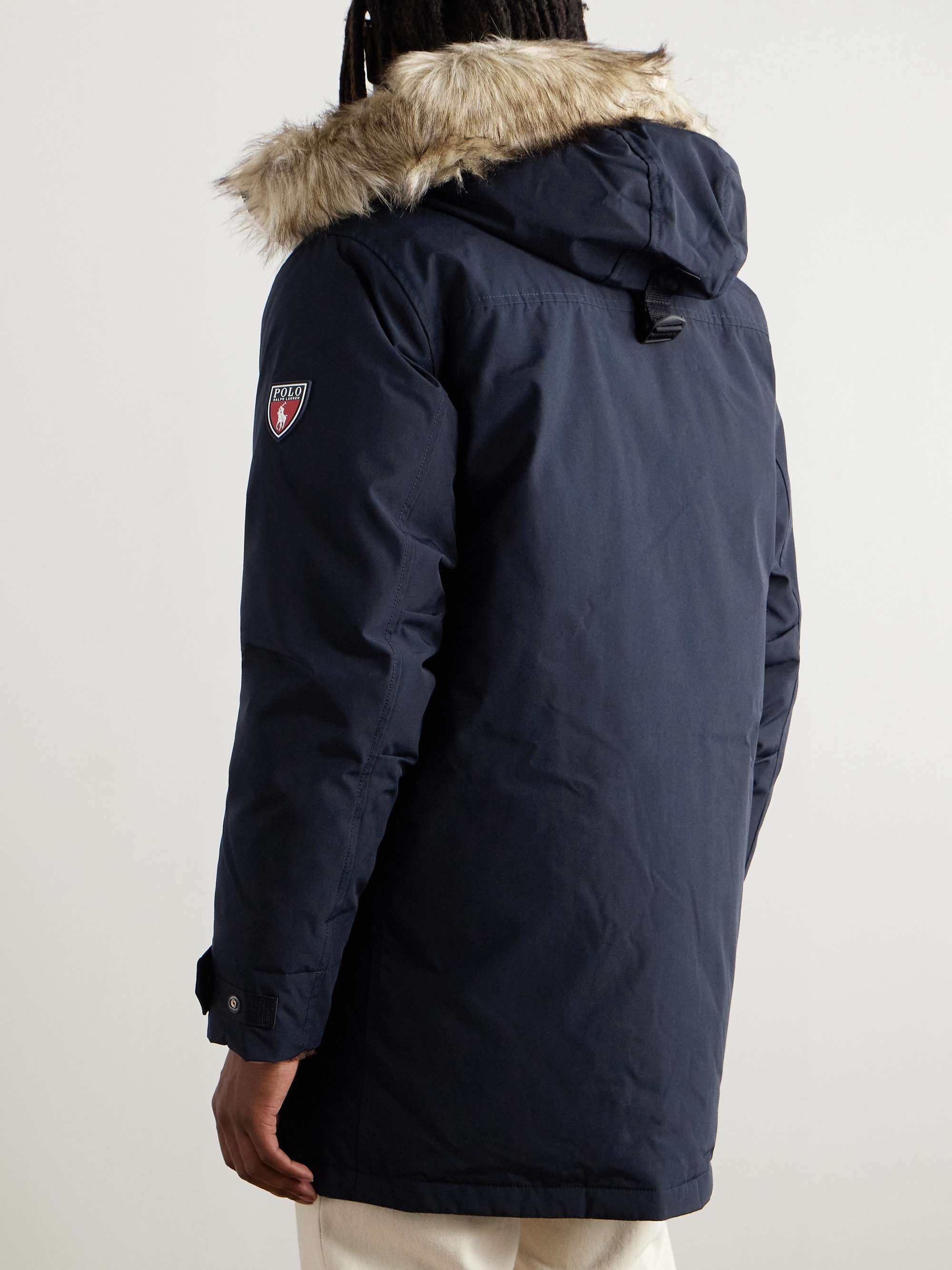 Annex Faux Fur-Trimmed Recycled-Shell Hooded Down Jacket view