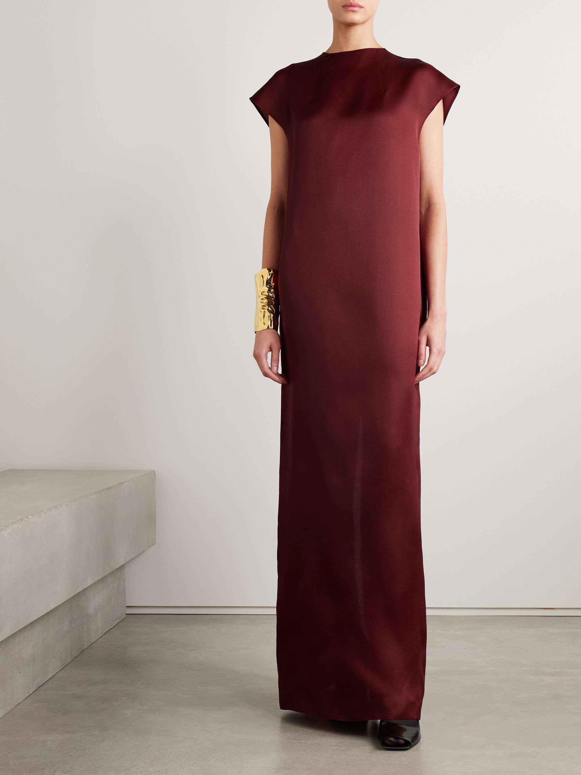 Lohan silk-gazar maxi dress view