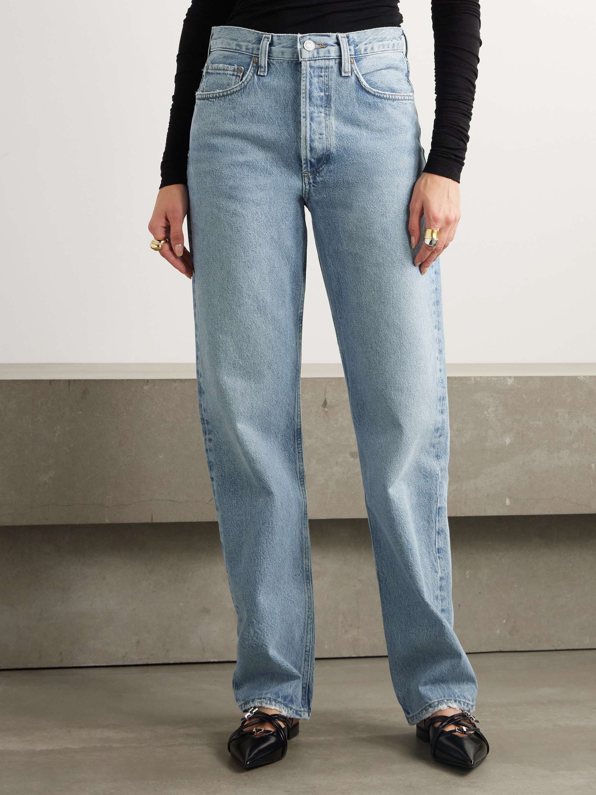 Kelly high-rise straight-leg recycled jeans view