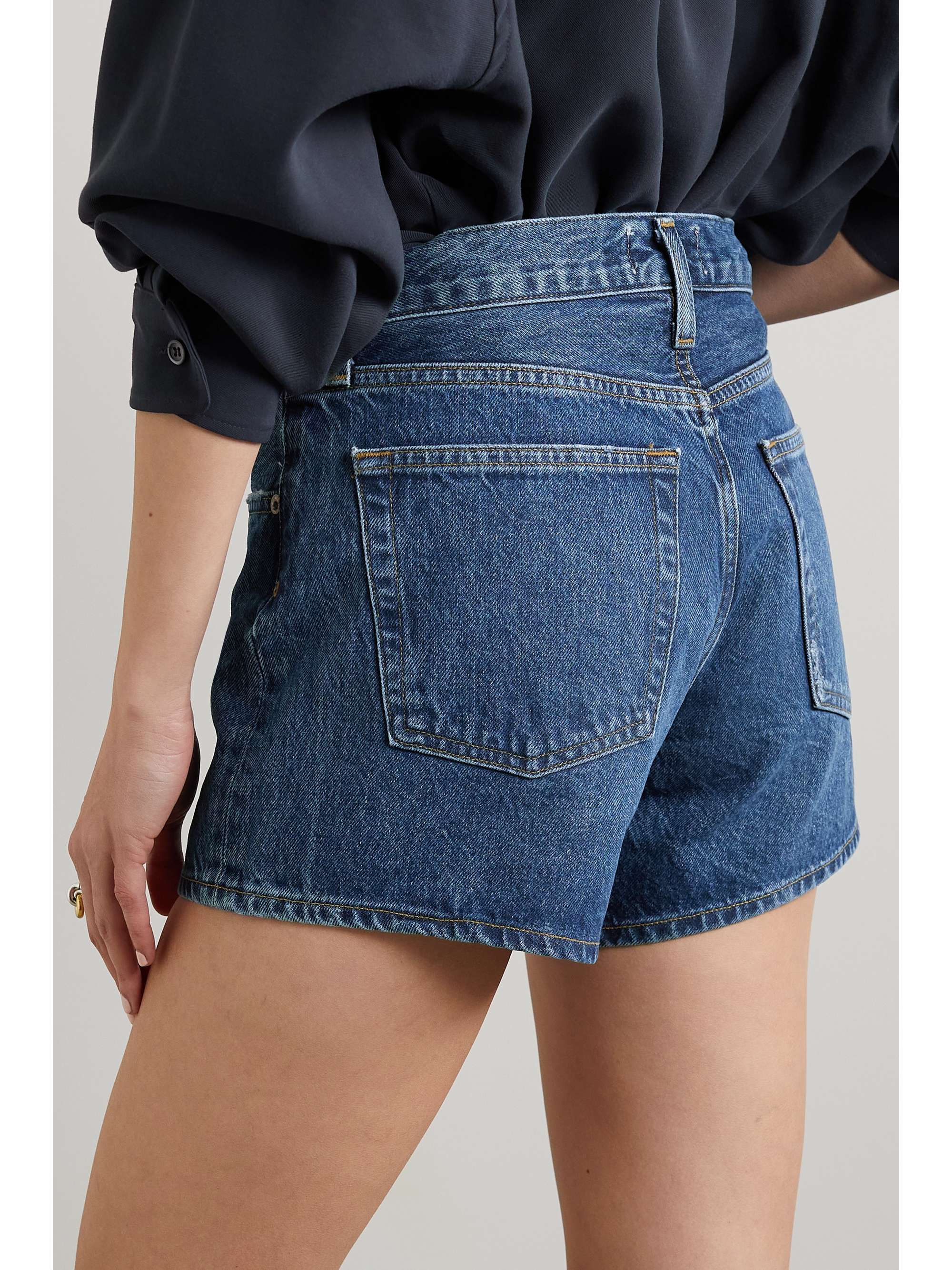 Parker Long Clean organic denim shorts view