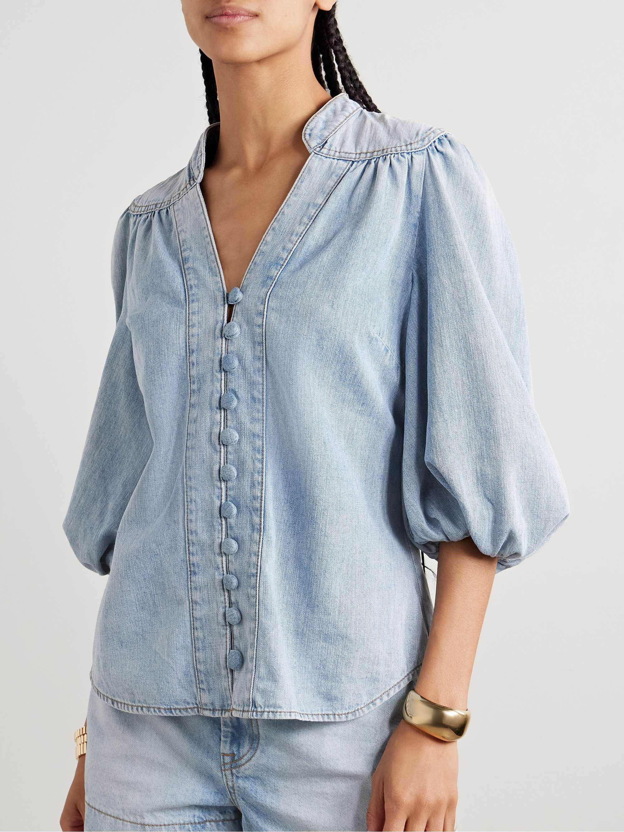 Lucky denim blouse view