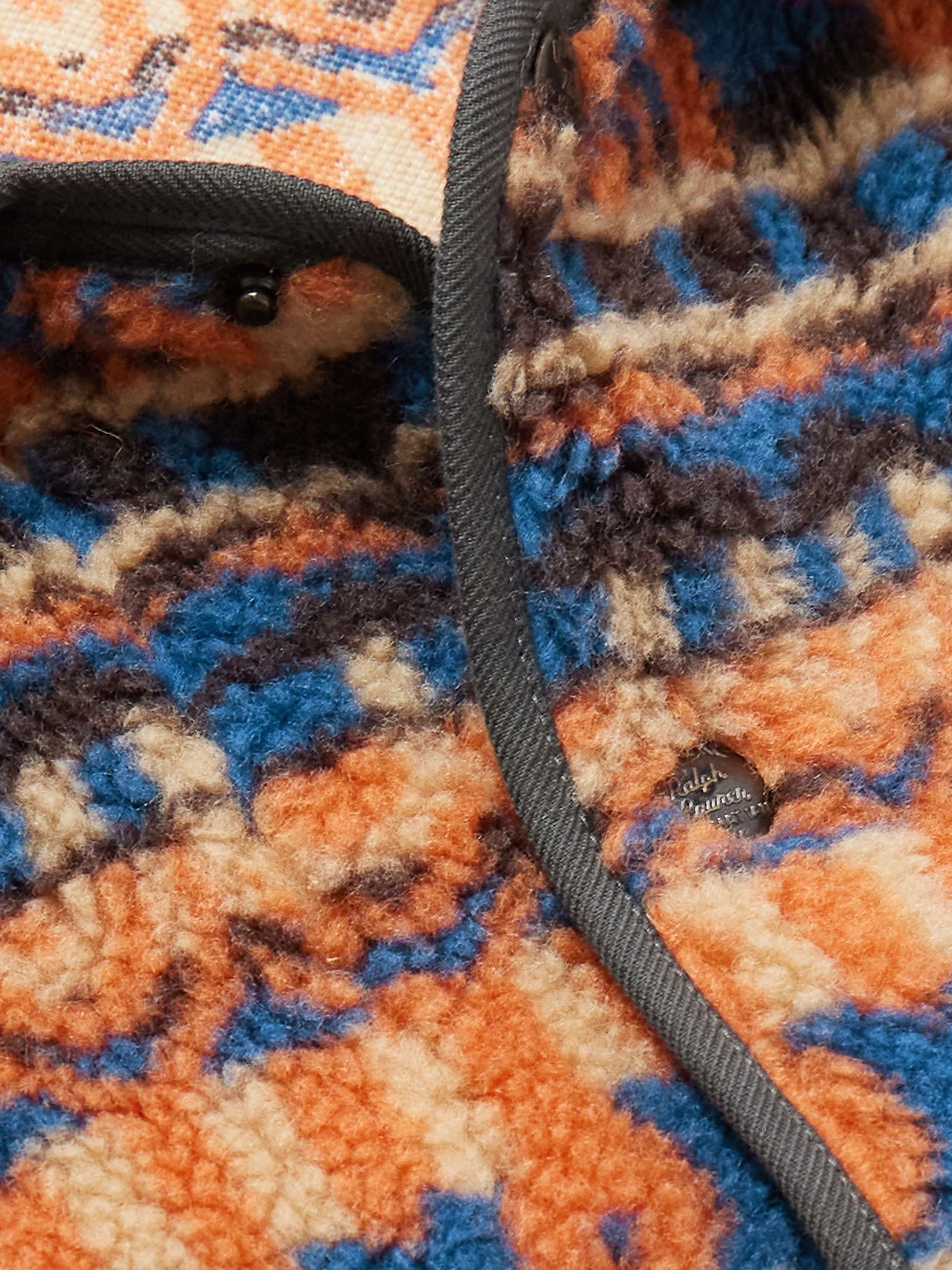 Bryn Wool-Blend Fleece-Jacquard Jacket view