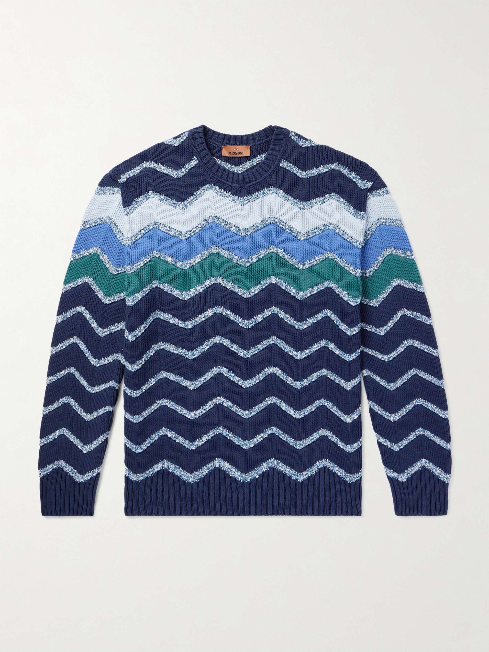 Metallic Cotton-Blend Sweater view