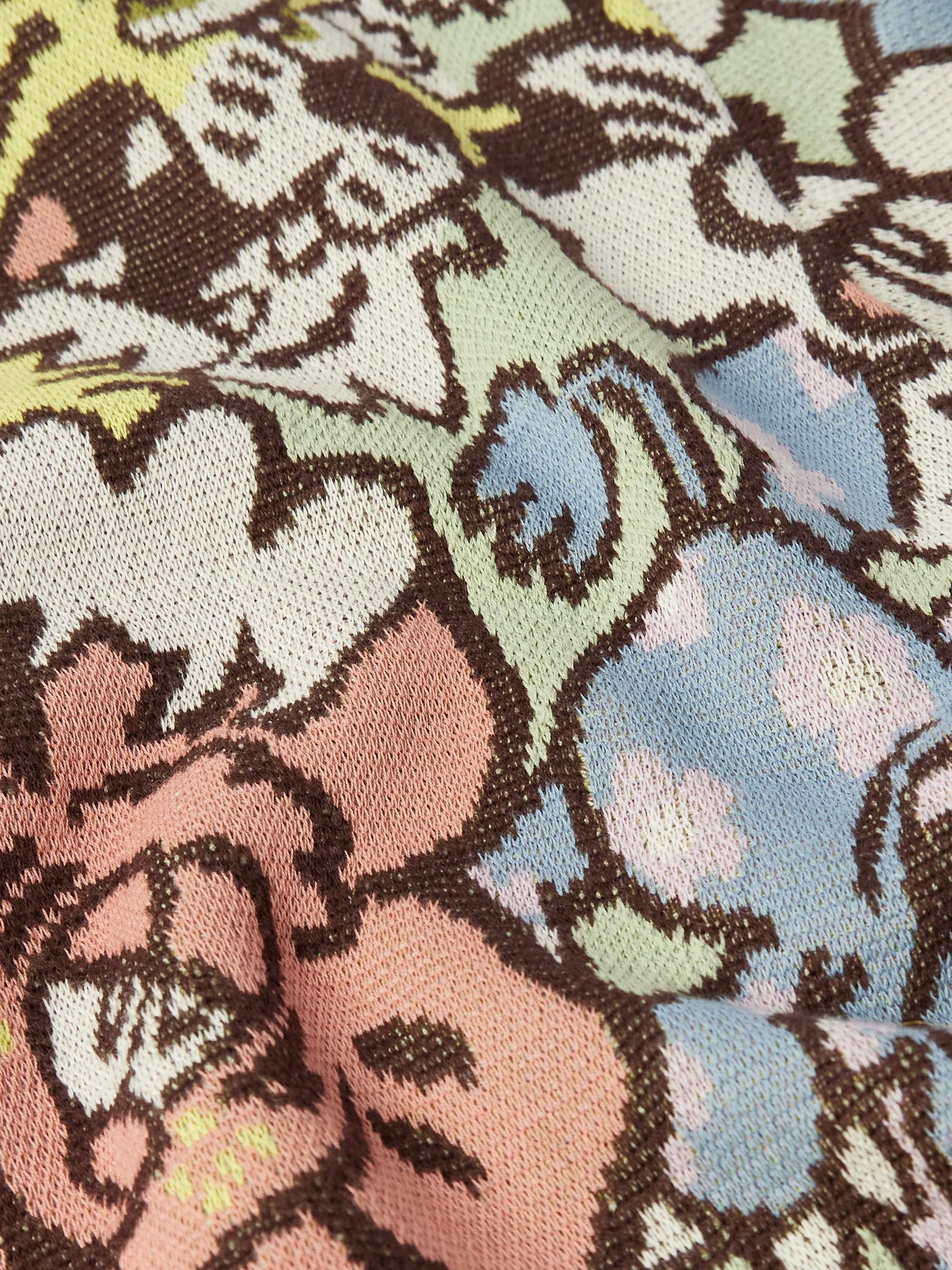 + Verdy Jacquard-Knit Cotton-Blend Cardigan view