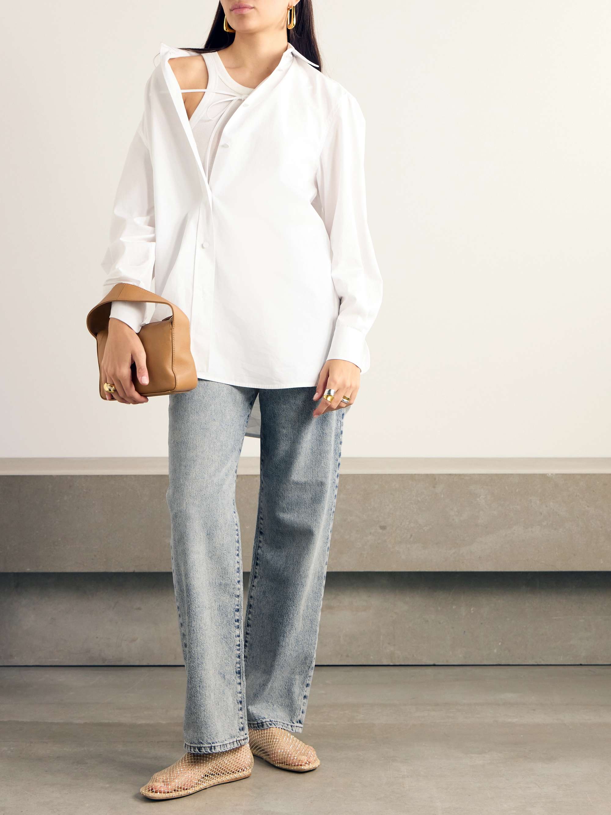 Sofie recycled mid-rise straight-leg jeans view