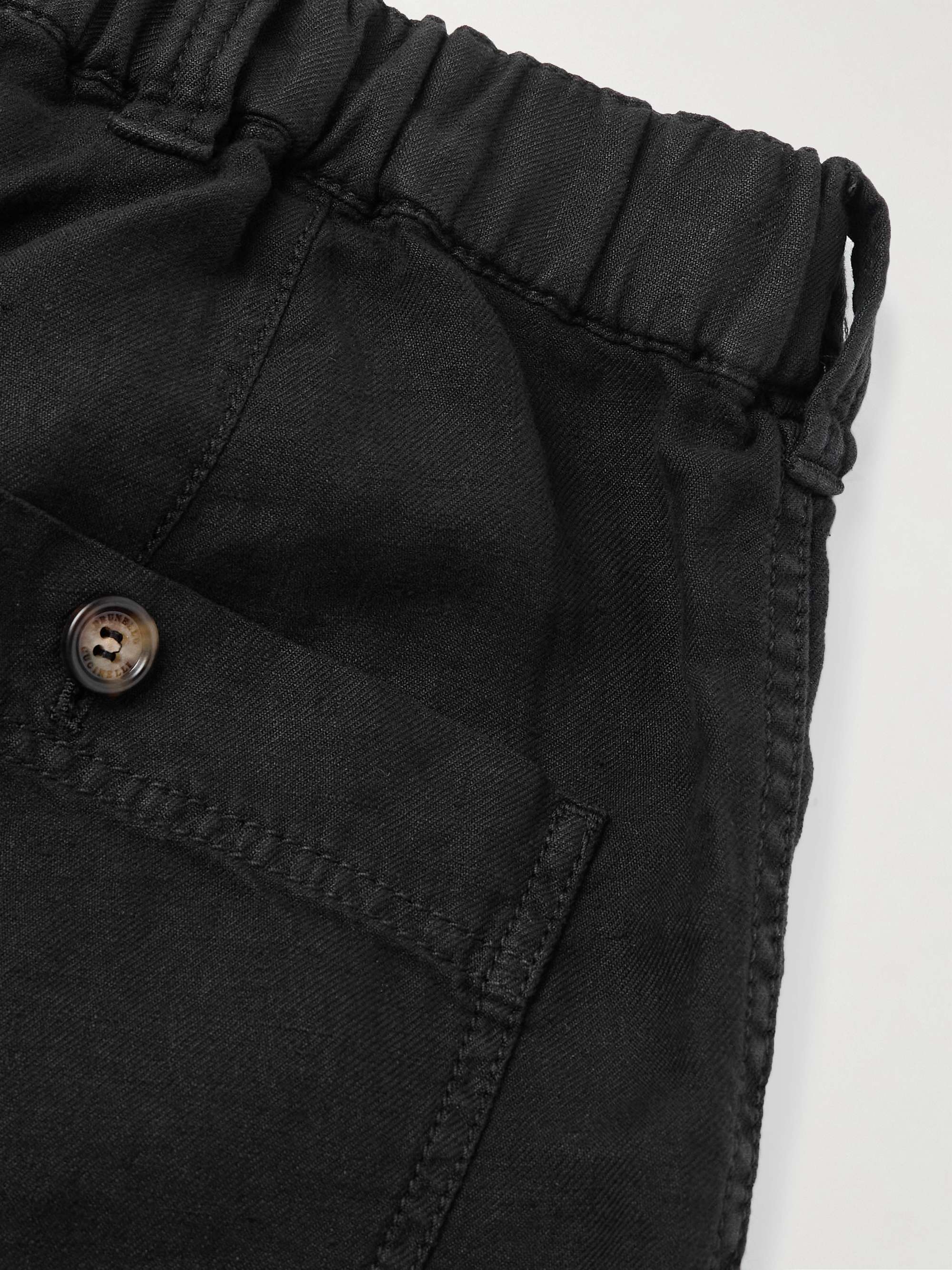 Tinto Wide-Leg Linen-Twill Trousers view