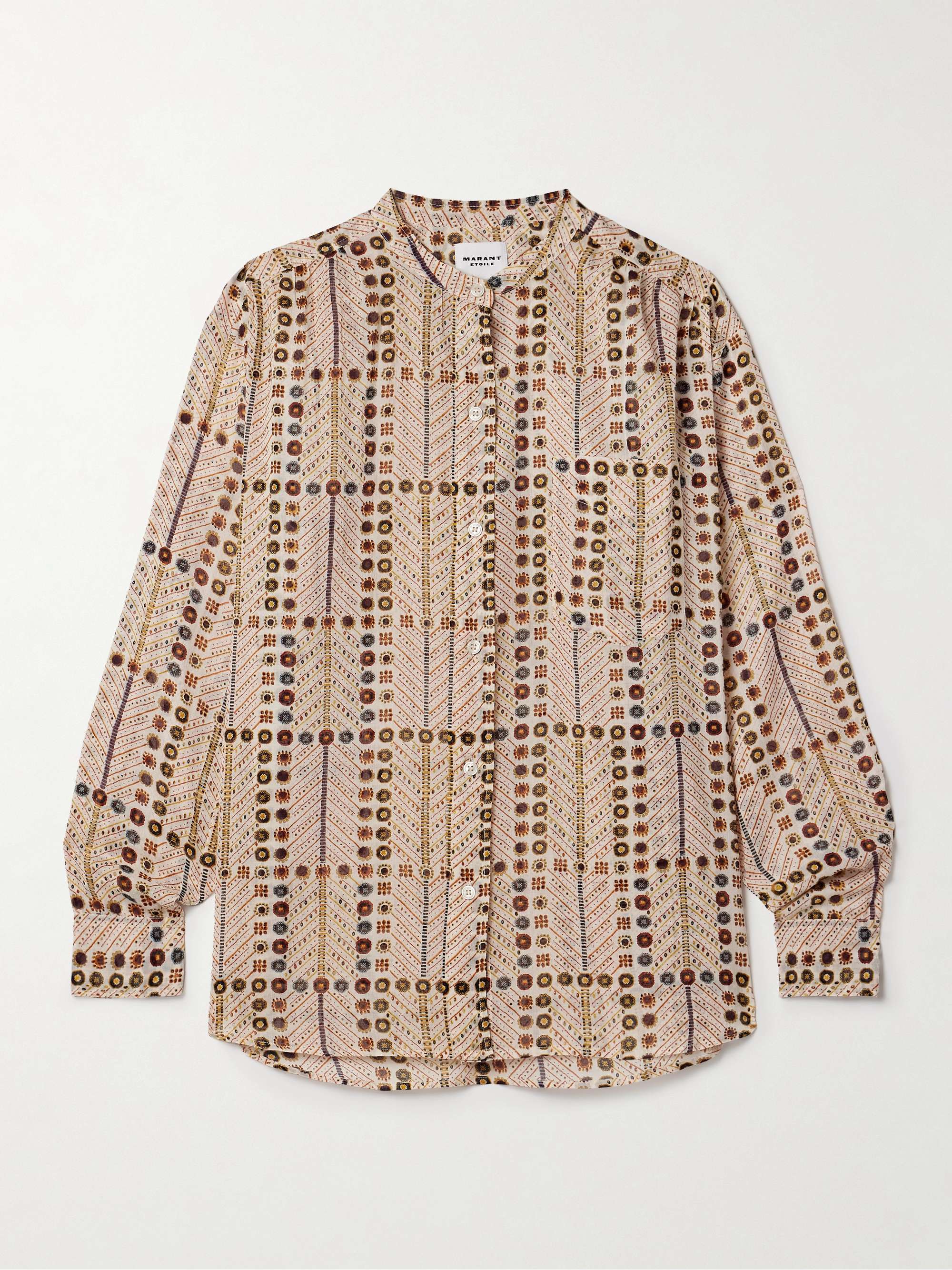 Mexika printed cotton-voile shirt view
