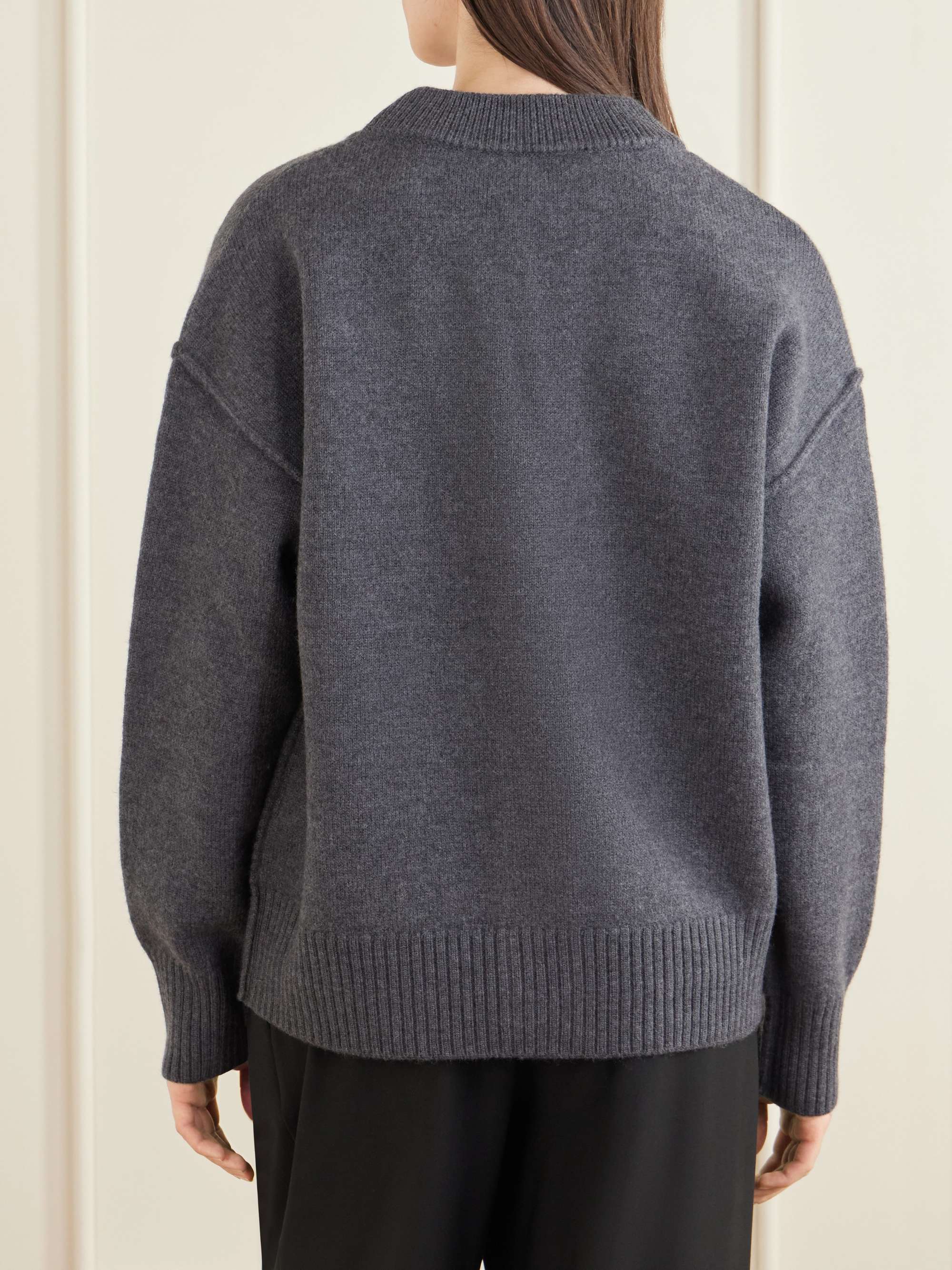 + NET SUSTAIN ADC intarsia wool cardigan view