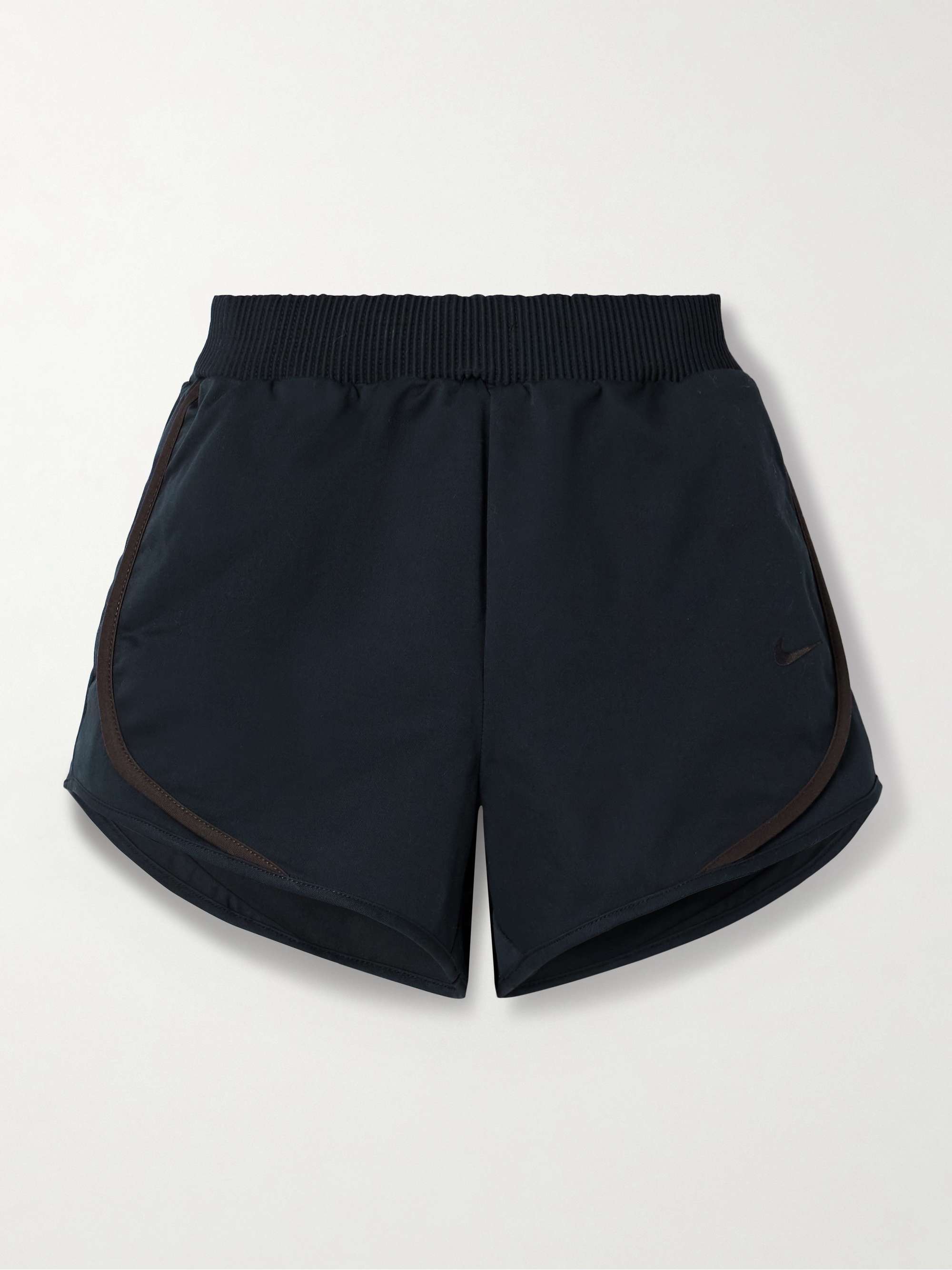 Cotton-blend twill shorts view