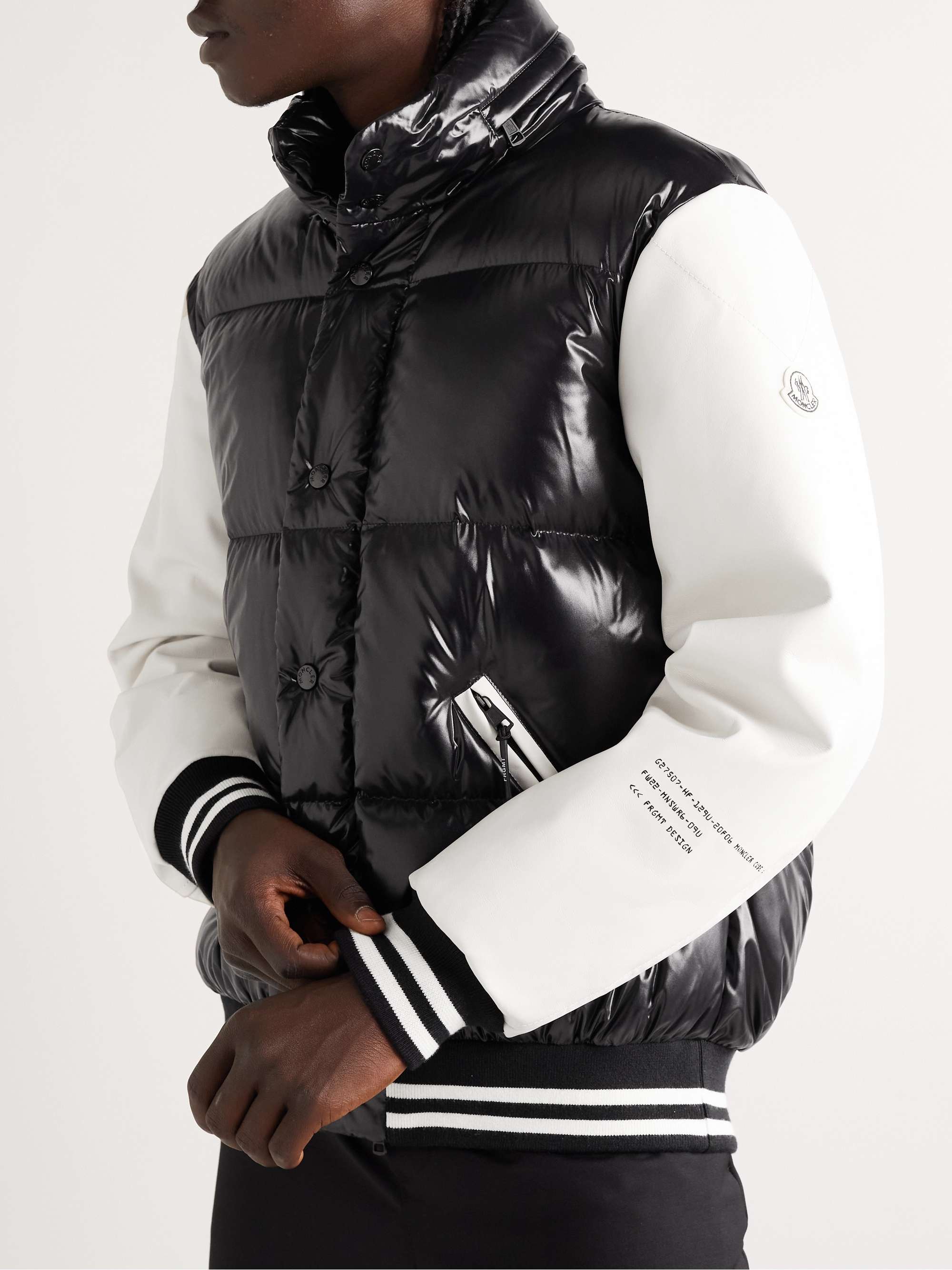 7 Moncler FRGMT Hiroshi Fujiwara Quinlan Quilted Shell and Leather Down Jacket view