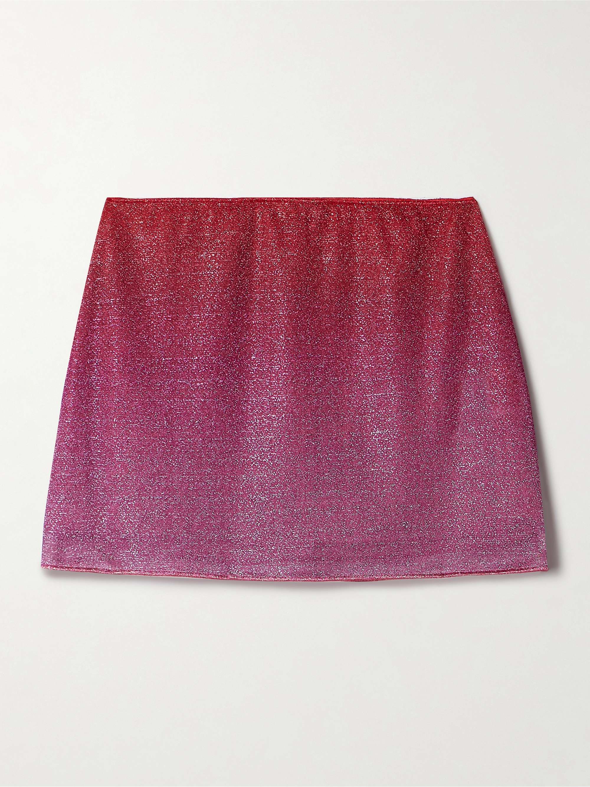 Lumière metallic stretch-knit mini skirt view