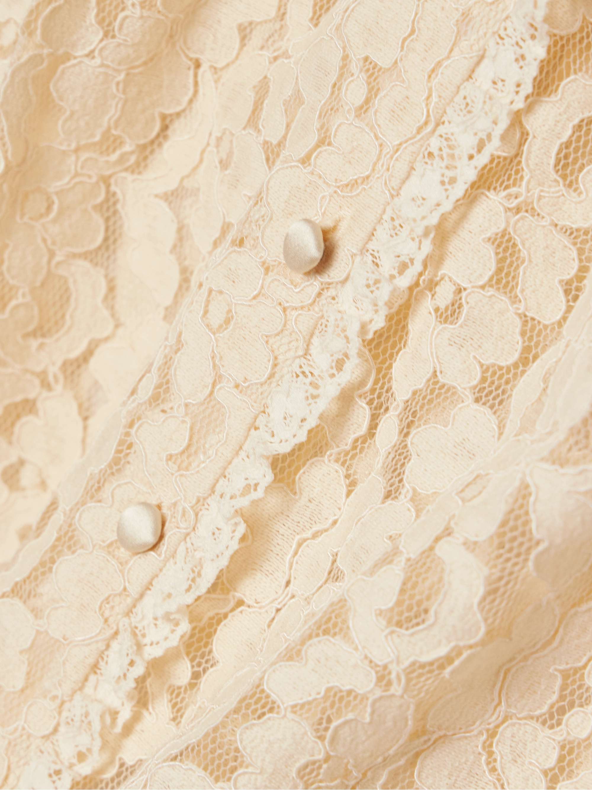 Lenore crochet-trimmed corded lace top view