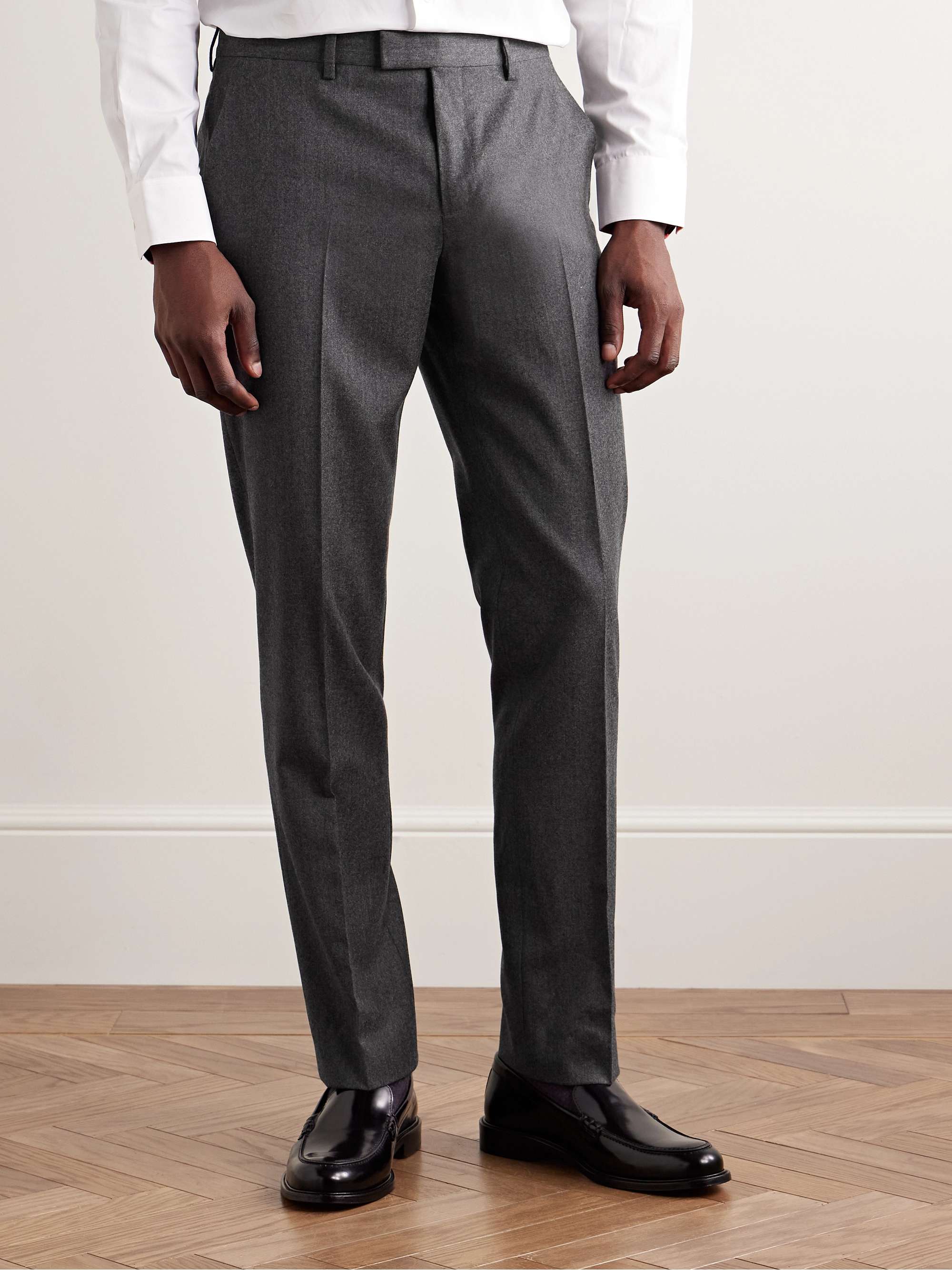 Slim-Fit Wool and Cashmere-Blend Flannel Suit Trousers view