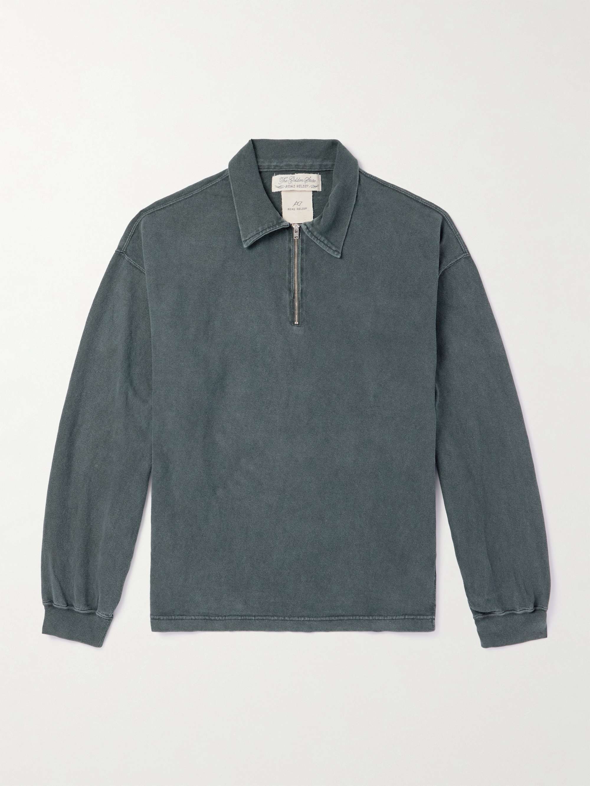 Washed Cotton-Jersey Polo Shirt view