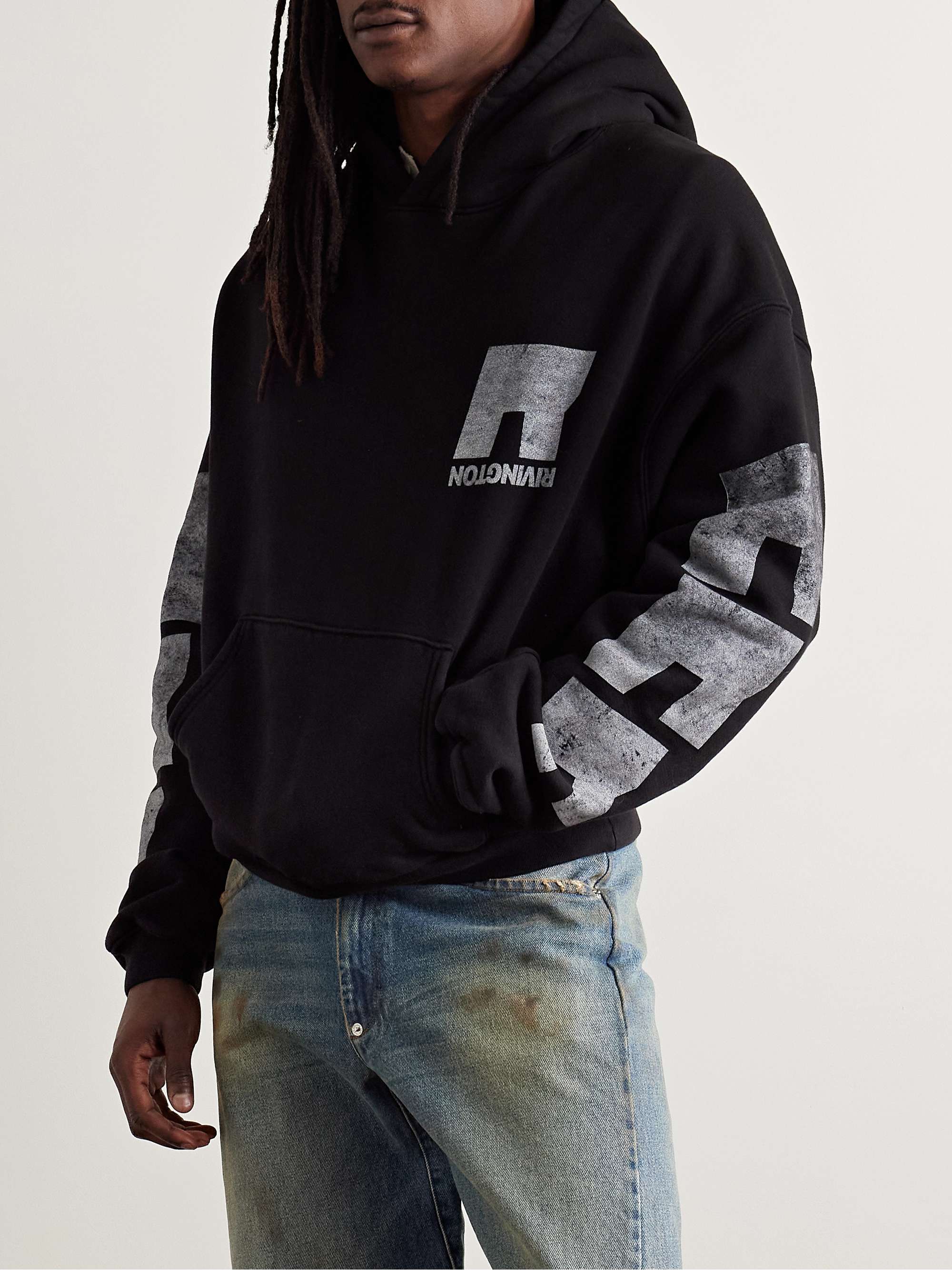 Heritage CVA Logo-Print Cotton-Jersey Hoodie view