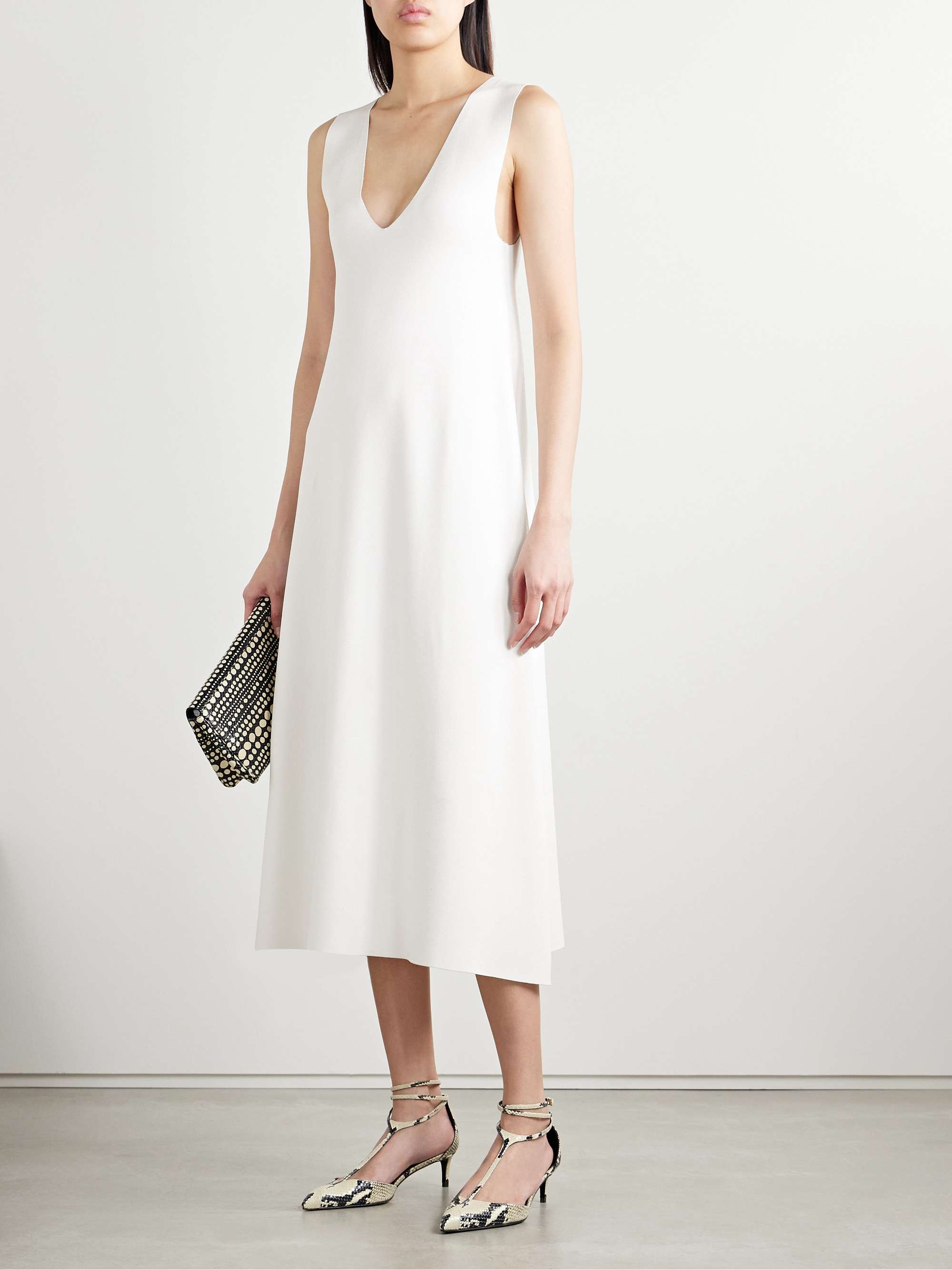 Keran stretch-knit midi dress view