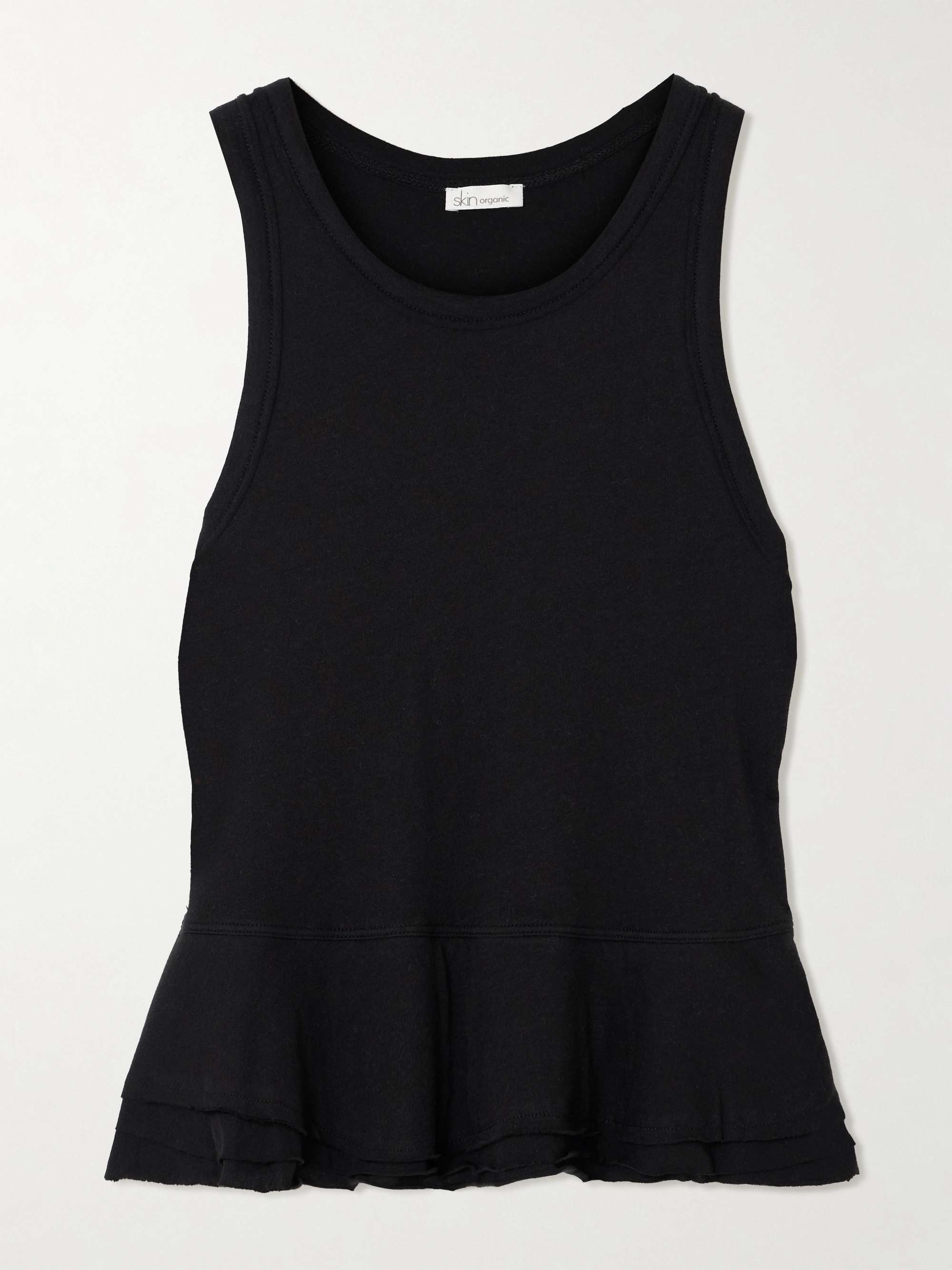 Elle organic Pima cotton tank view