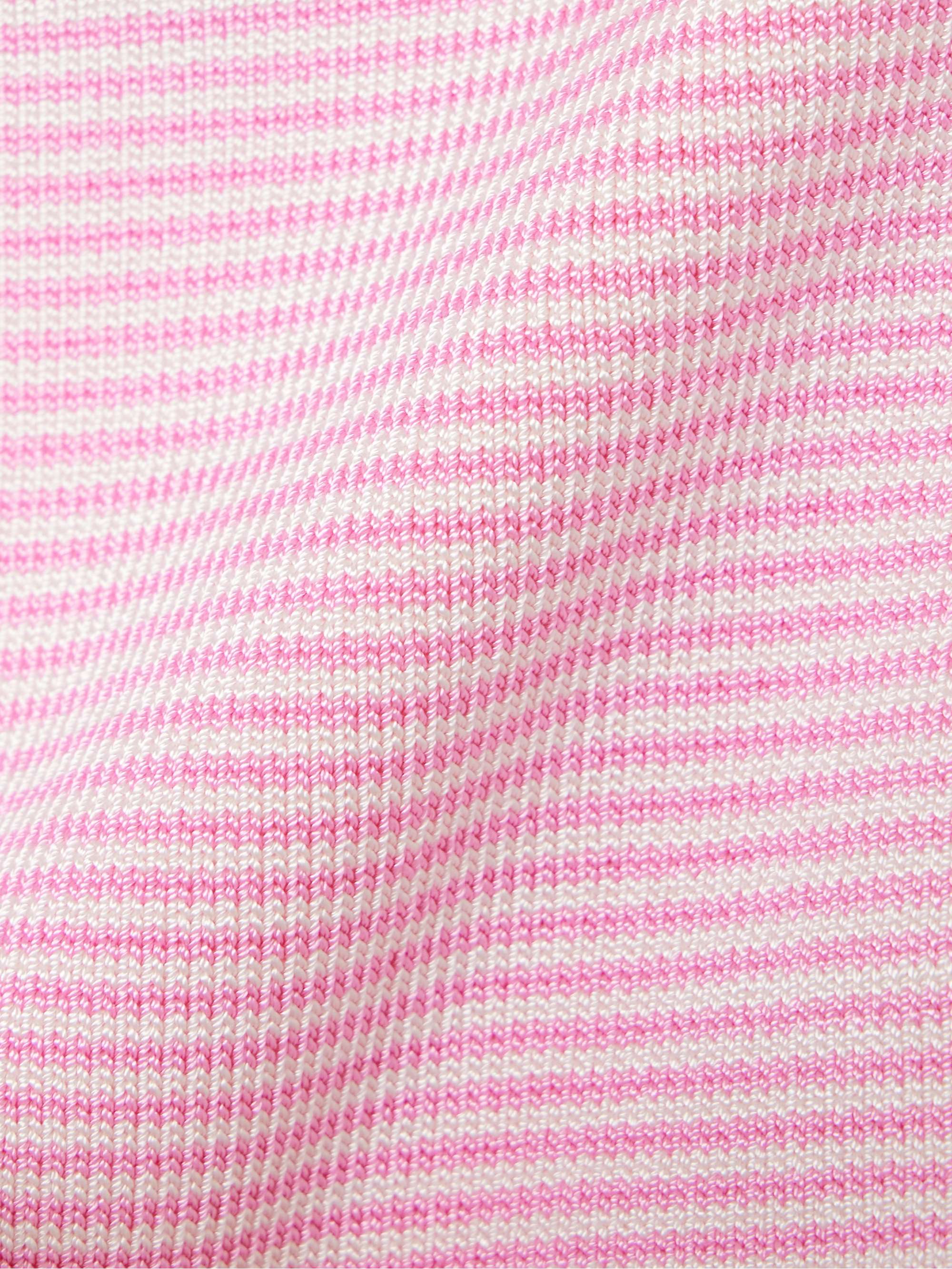 Strapless striped knitted top view