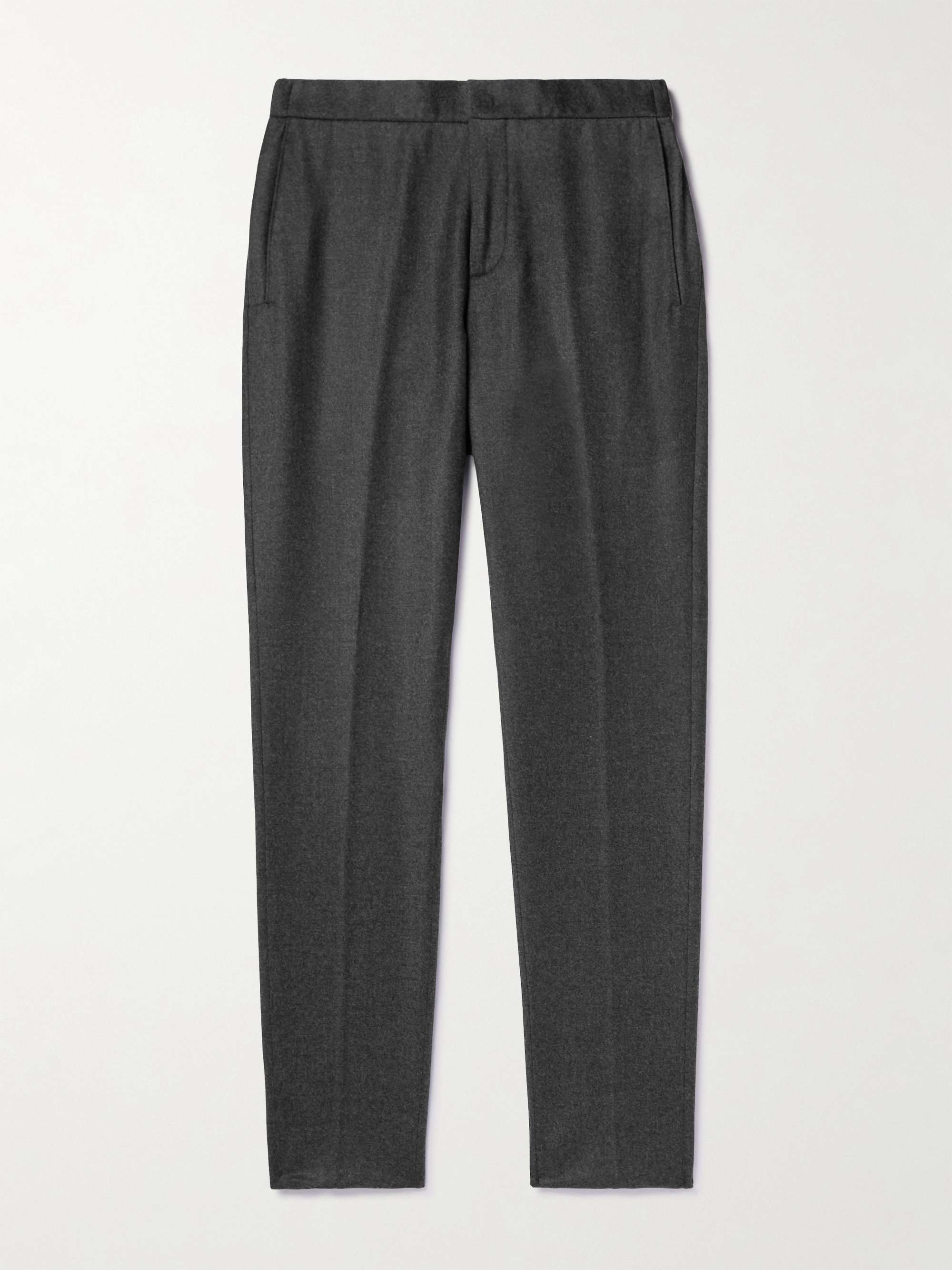 Slim-Fit Virgin Wool and Cashmere-Blend Trousers view
