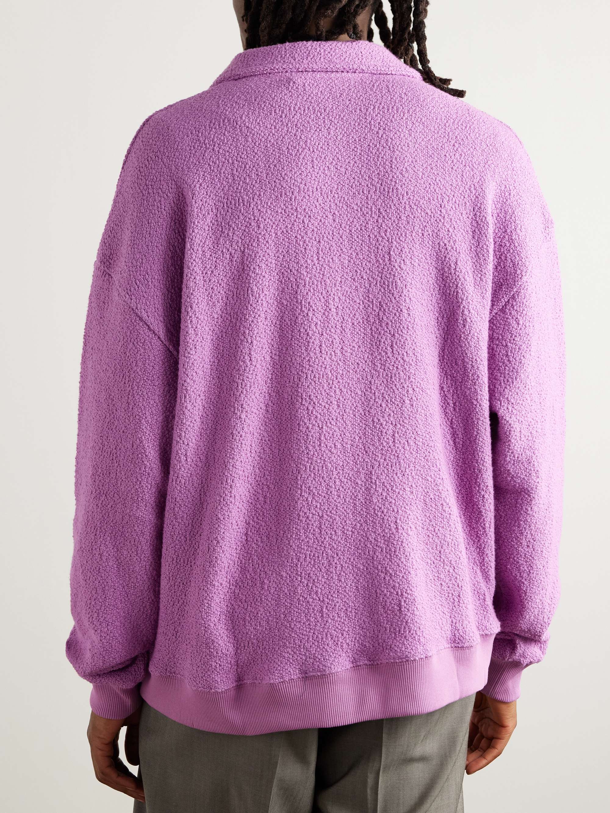 Madu Cotton-Bouclé Half-Zip Sweatshirt view