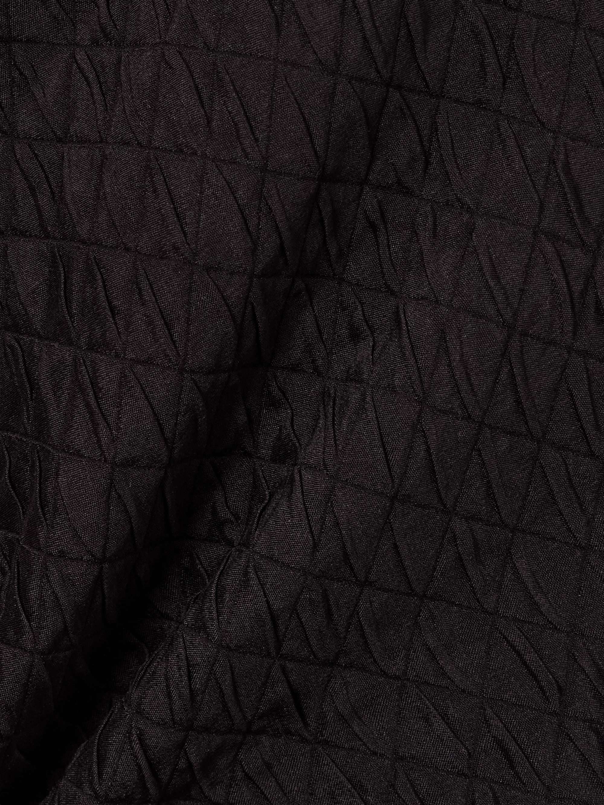 Elise quilted silk-cloqué midi skirt view