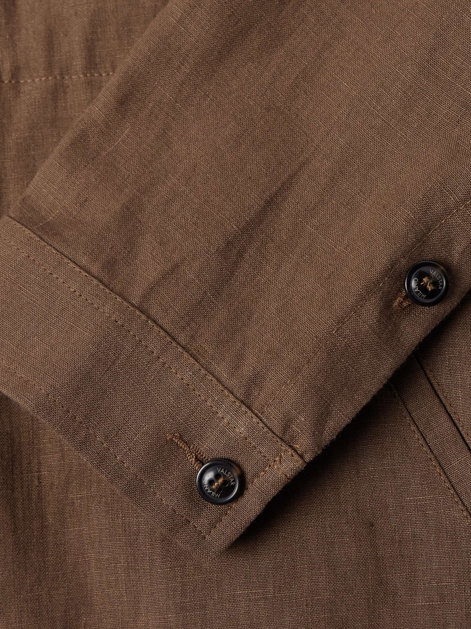 Miyagi Convertible-Collar Cotton Overshirt view