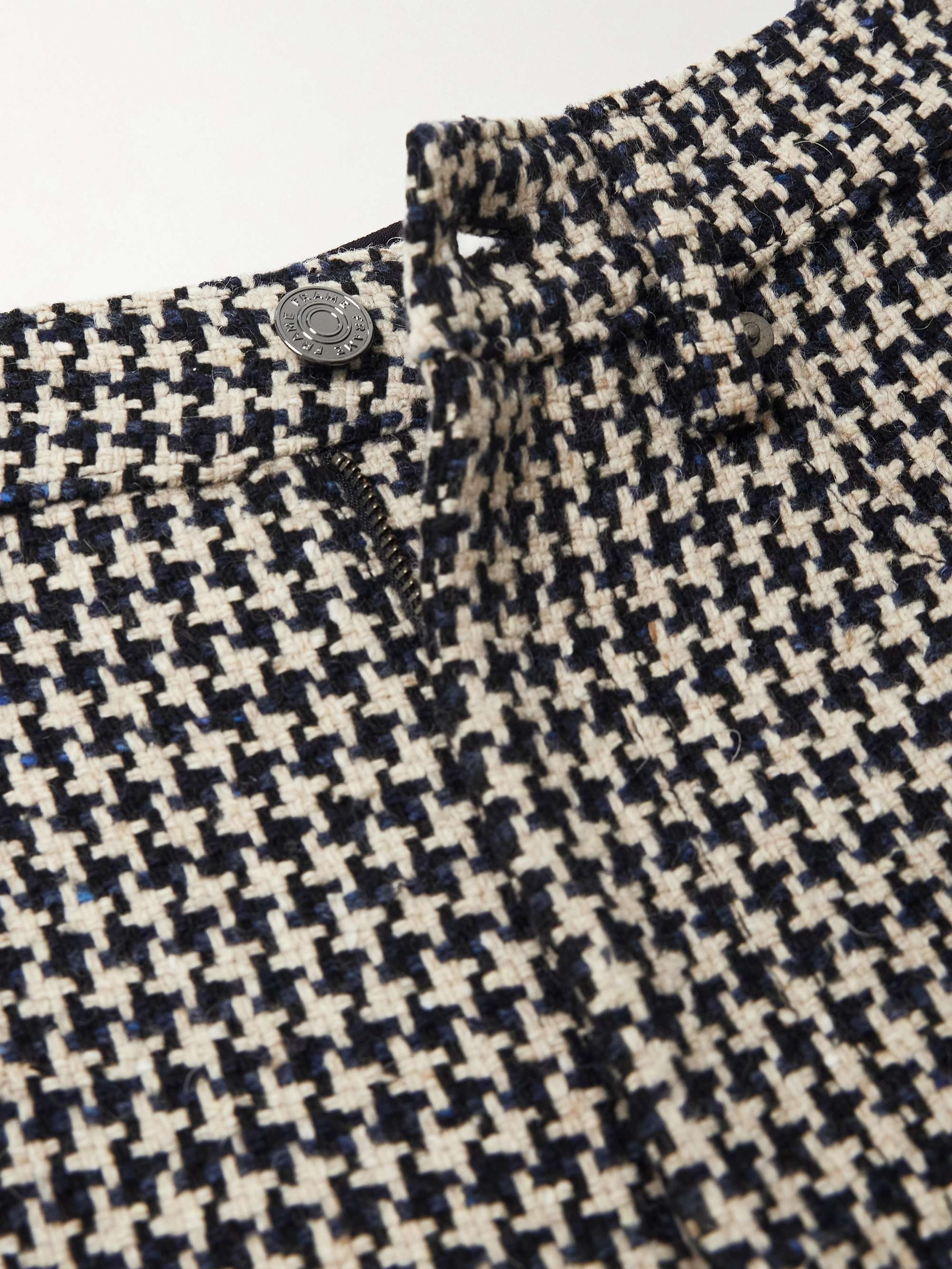 The Tweed Barrel houndstooth tweed wide-leg pants view