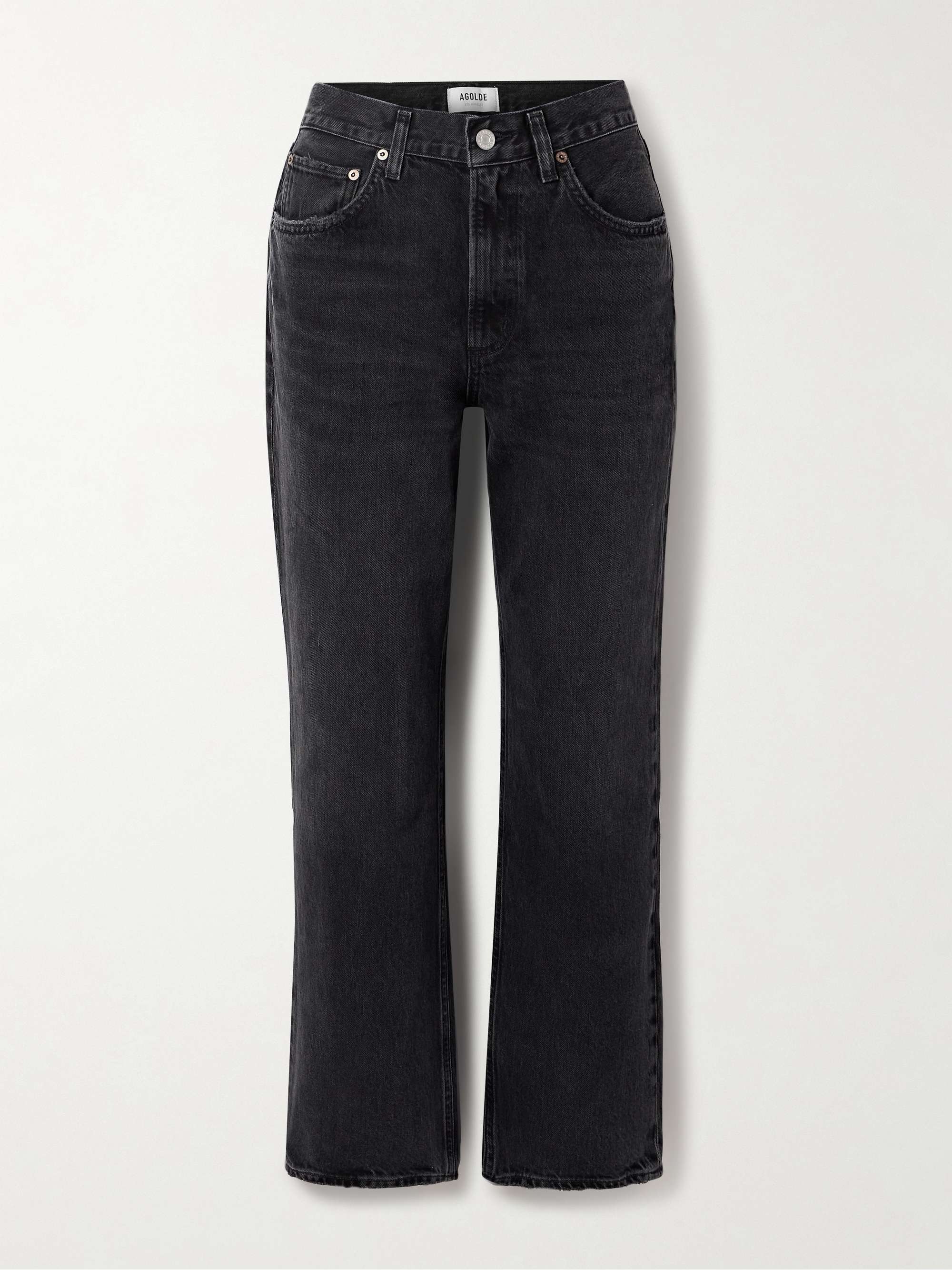 Valen mid-rise straight-leg organic jeans view